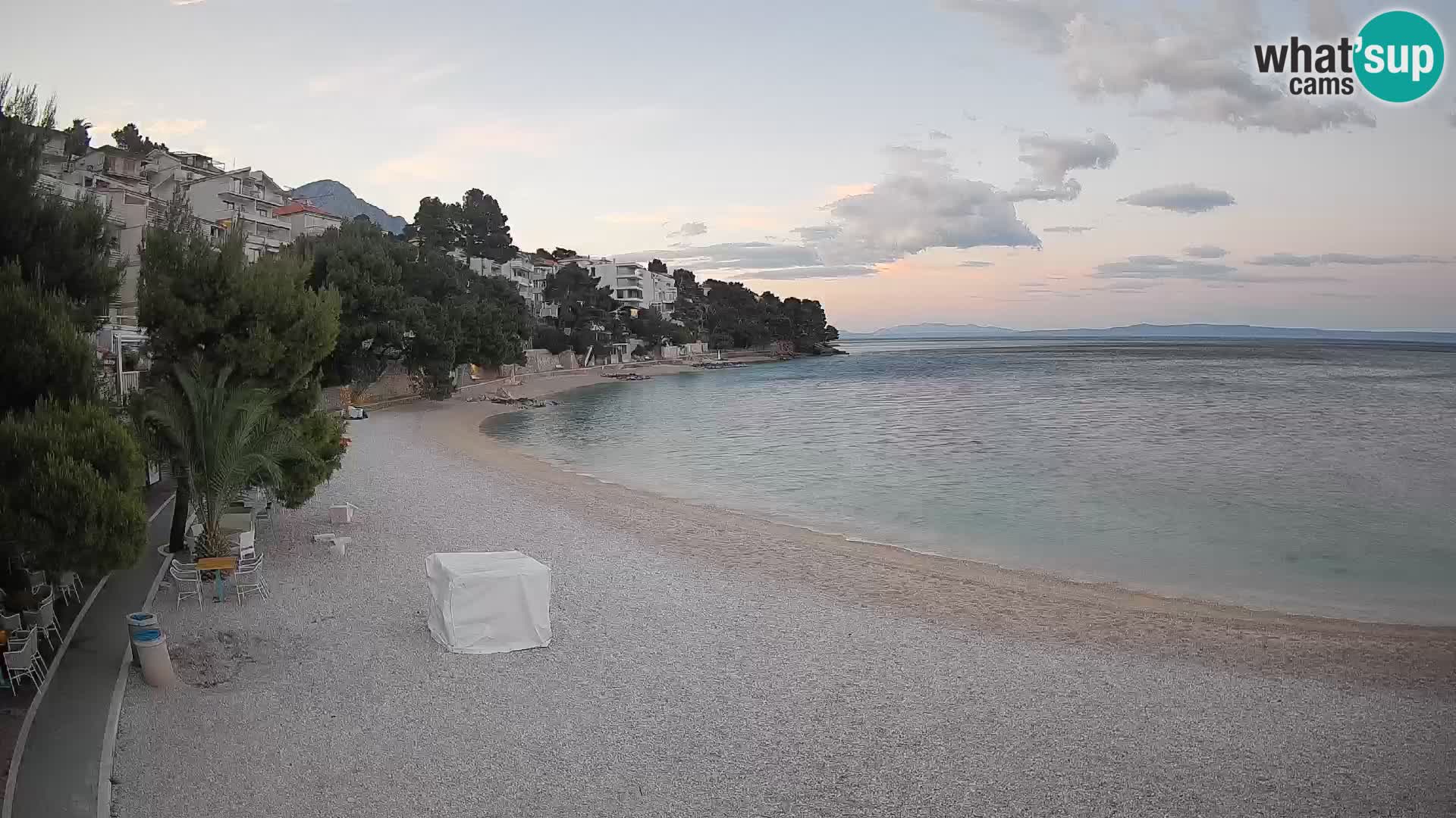 Webcam Lučica Beach Brela – Live View from the Adriatic Coast