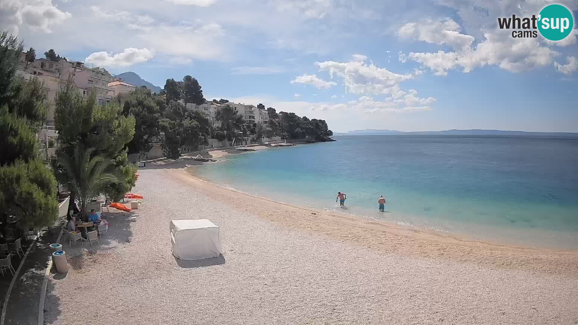 Webcam Lučica Beach Brela – Live View from the Adriatic Coast
