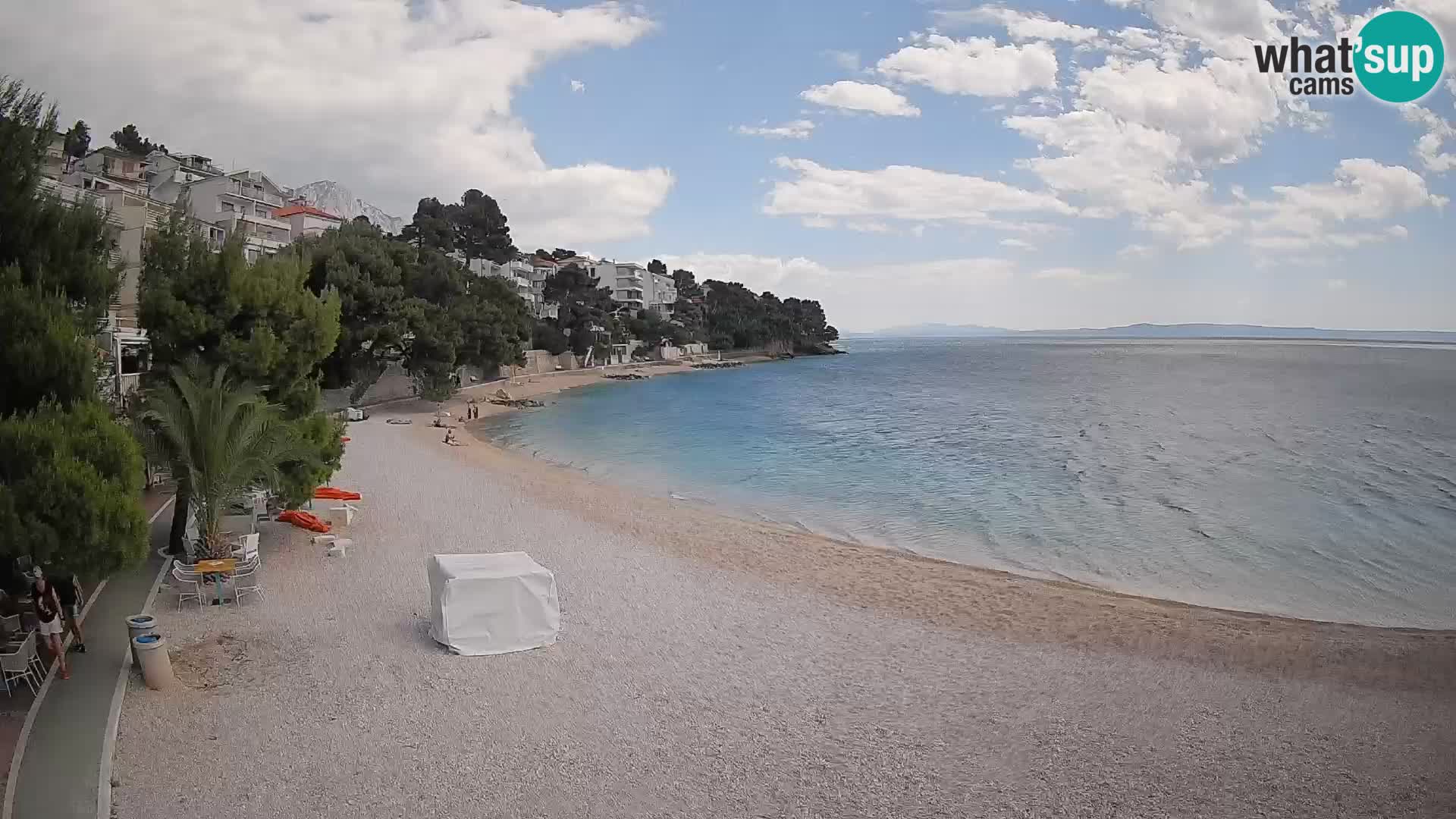 Webcam Lučica Beach Brela – Live View from the Adriatic Coast