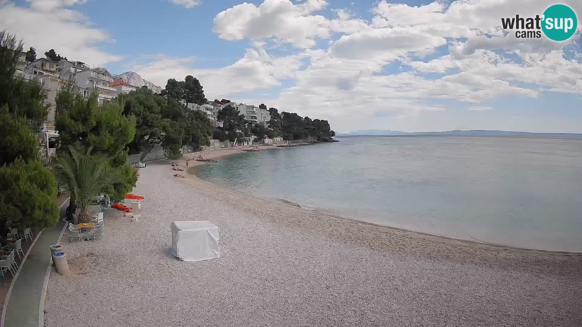 Webcam Lučica Beach Brela – Live View from the Adriatic Coast