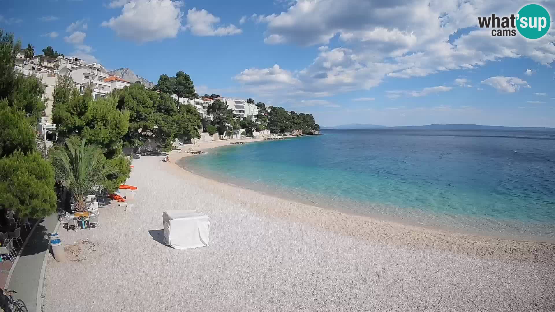 Webcam Lučica Beach Brela – Live View from the Adriatic Coast