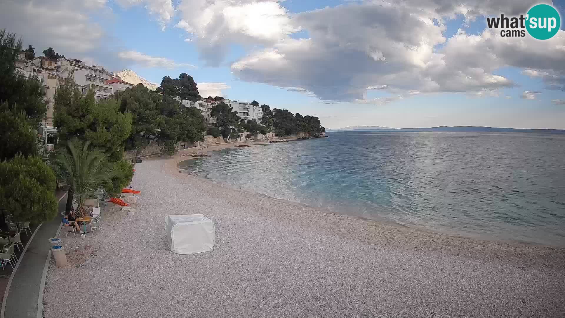 Webcam Playa Lučica Brela – Vista en directo de la costa adriática