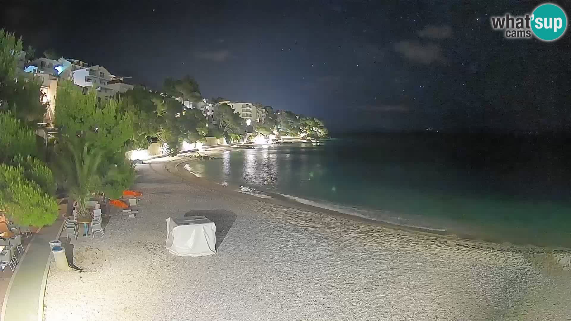 Webcam Lučica Beach Brela – Live View from the Adriatic Coast