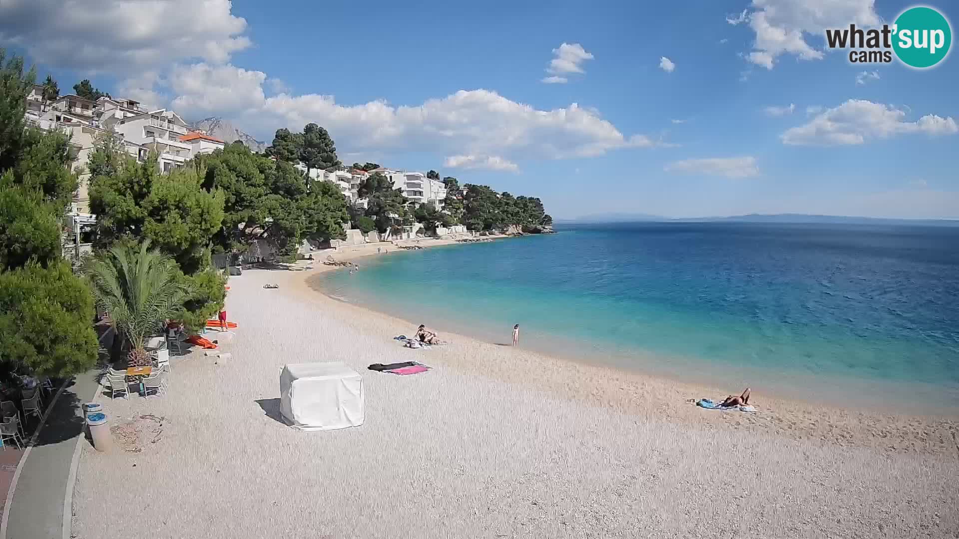 Webcam Lučica Beach Brela – Live View from the Adriatic Coast
