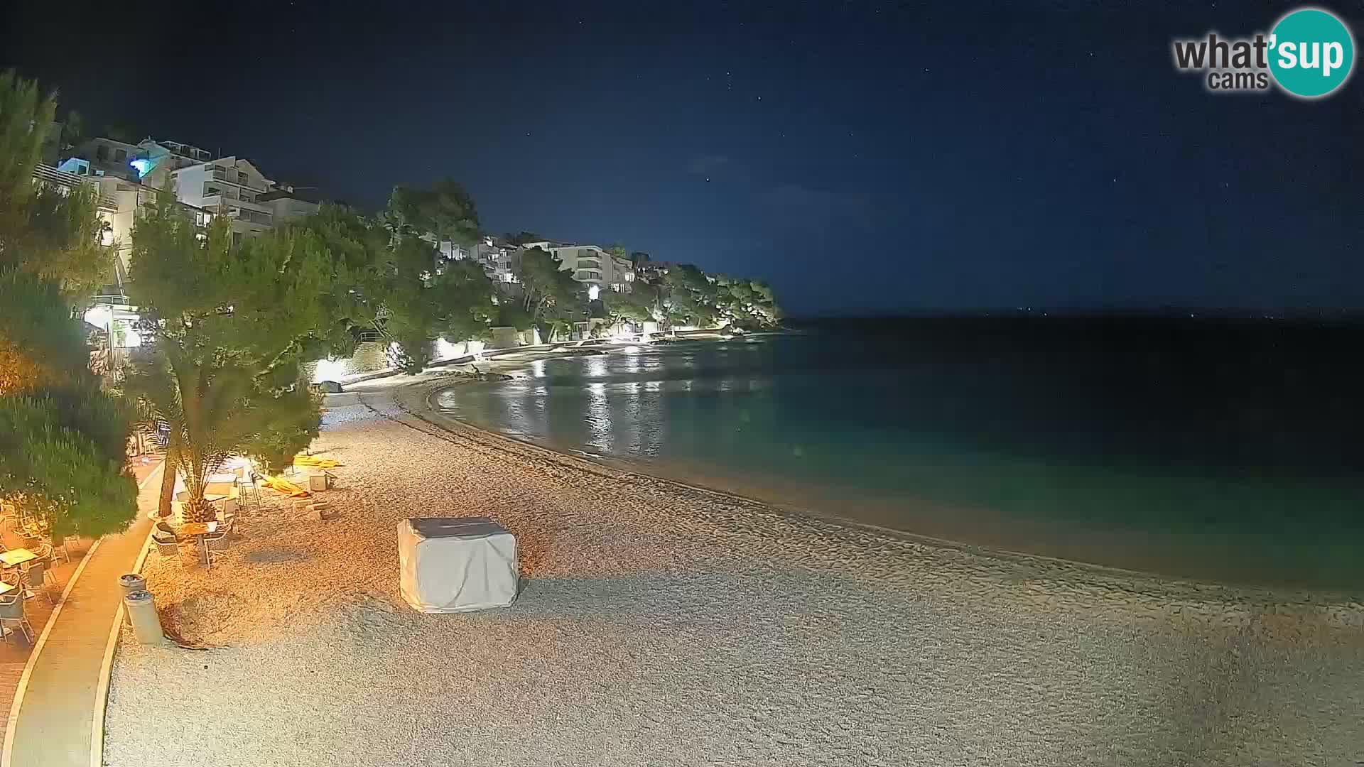 Webcam Lučica Beach Brela – Live View from the Adriatic Coast