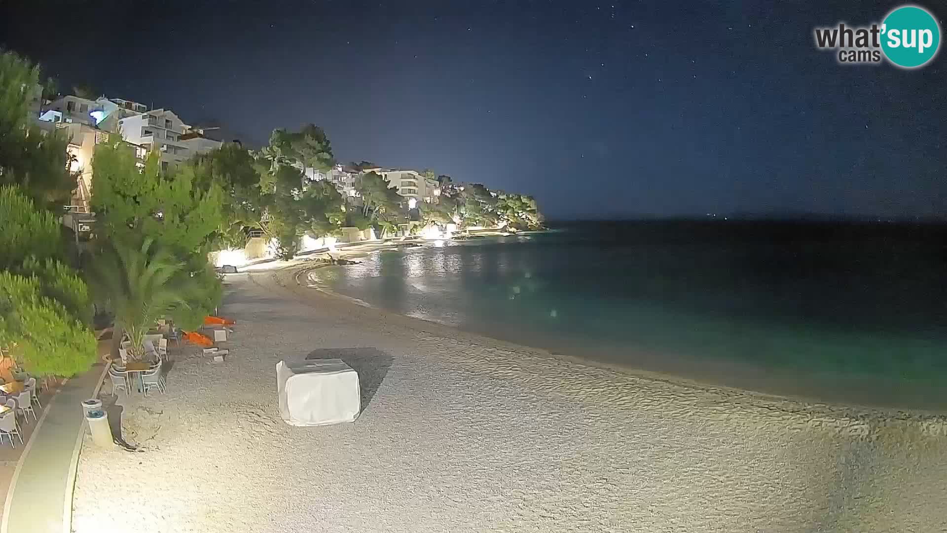 Webcam Lučica Beach Brela – Live View from the Adriatic Coast