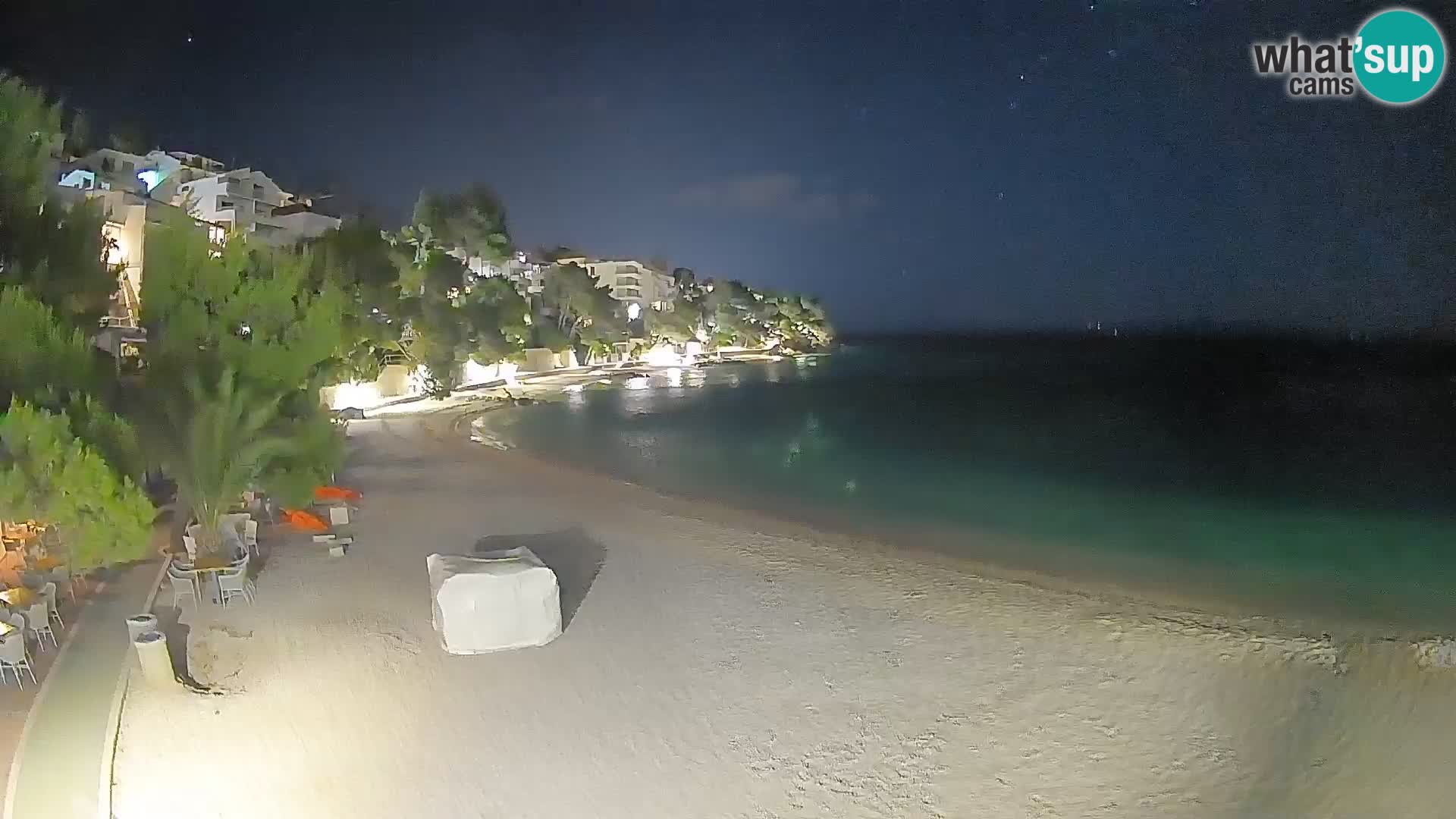 Webcam Lučica Beach Brela – Live View from the Adriatic Coast