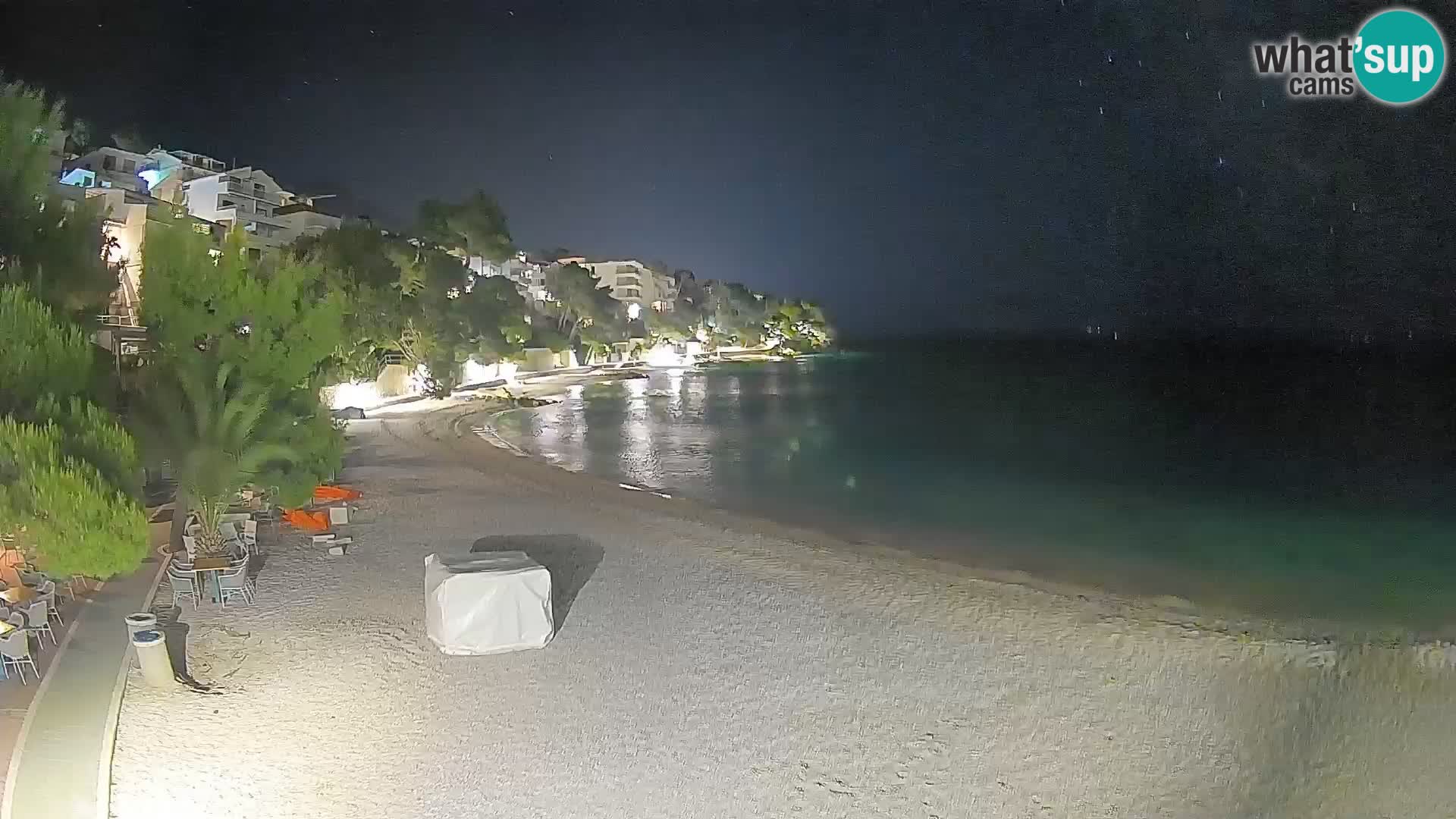 Webcam Lučica Beach Brela – Live View from the Adriatic Coast
