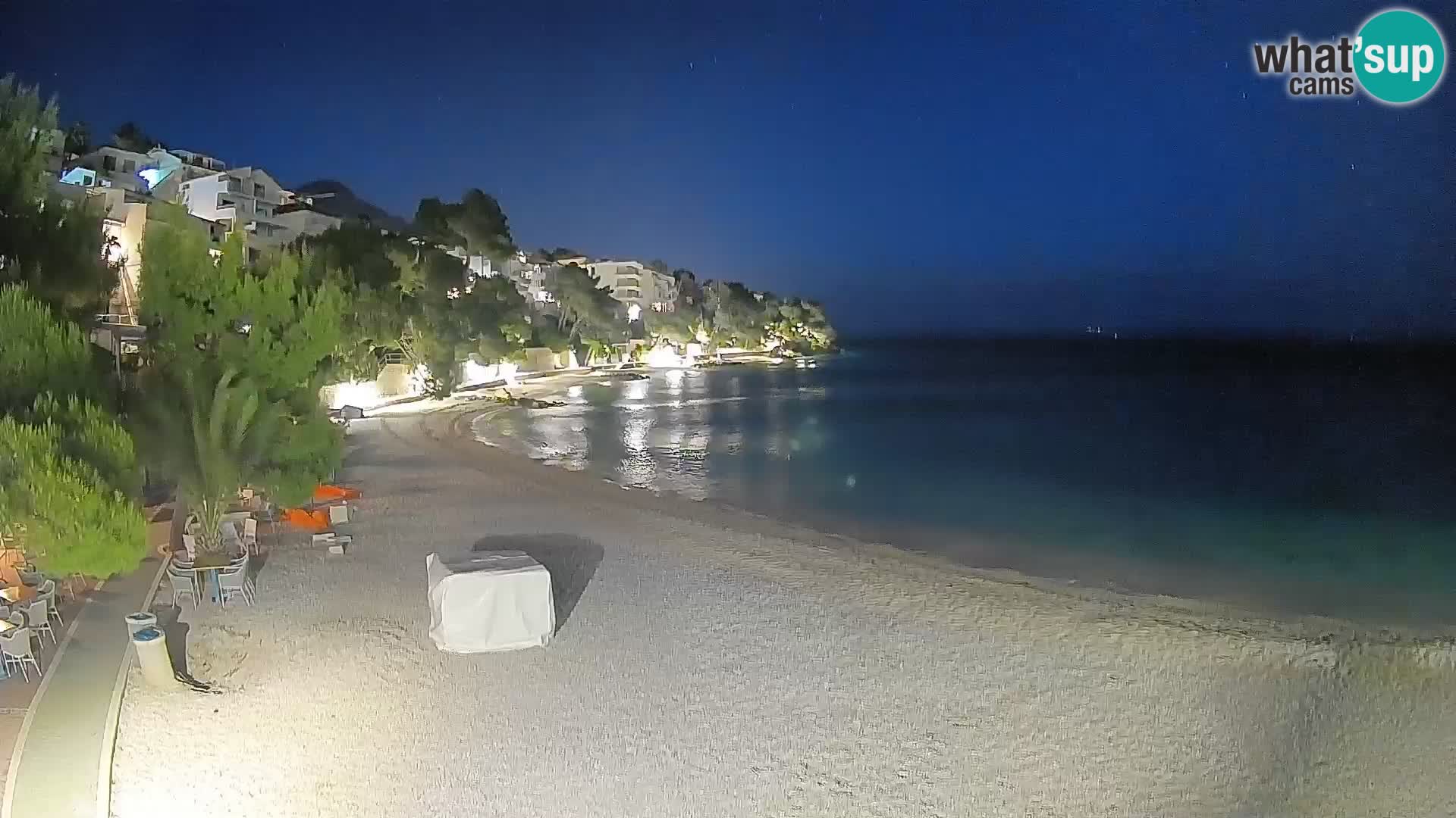 Webcam Lučica Beach Brela – Live View from the Adriatic Coast