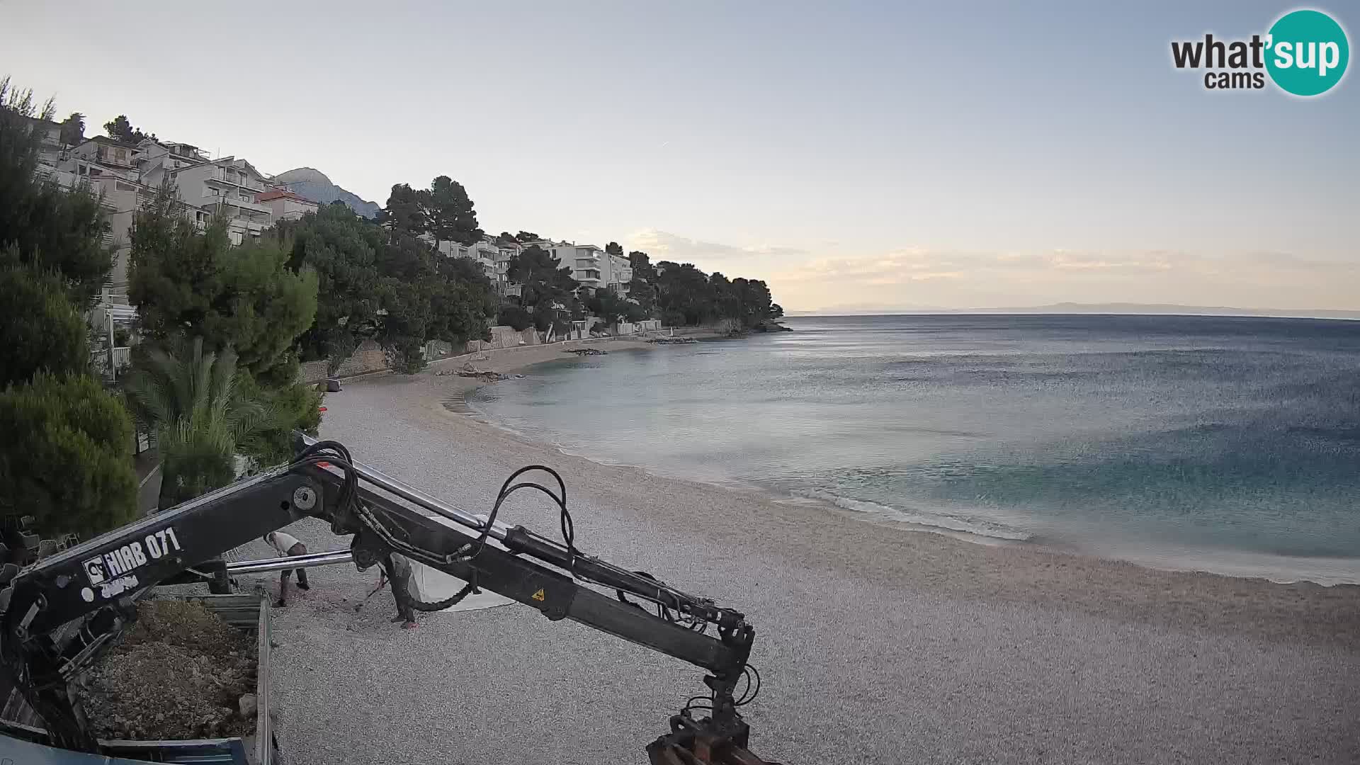 Webcam Spiaggia Lučica Brela – Vista live sulla costa adriatica