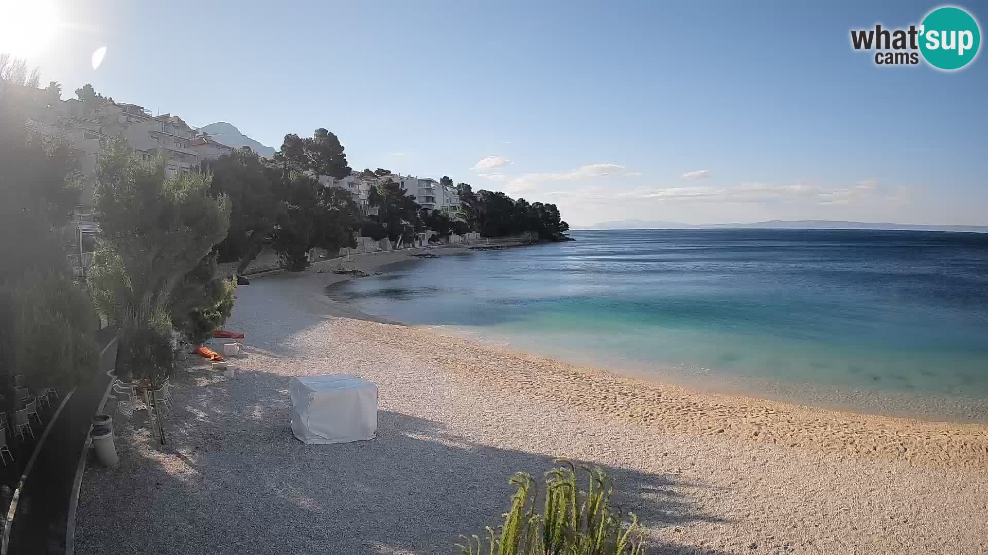 Webcam Lučica Beach Brela – Live View from the Adriatic Coast