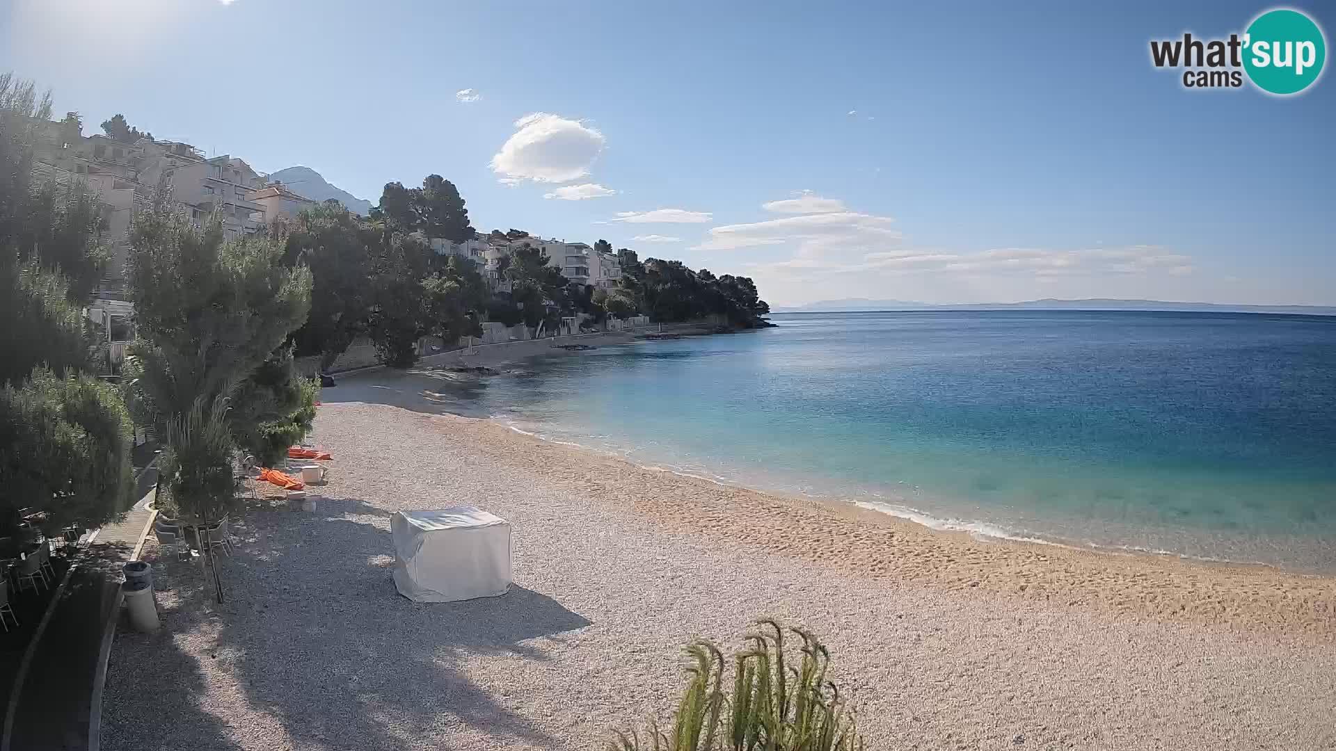 Webcam Lučica Beach Brela – Live View from the Adriatic Coast
