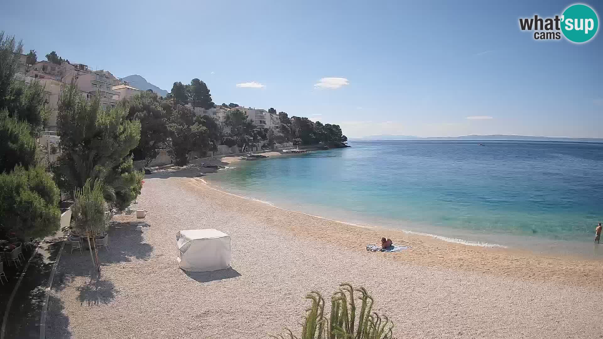 Webcam Lučica Beach Brela – Live View from the Adriatic Coast