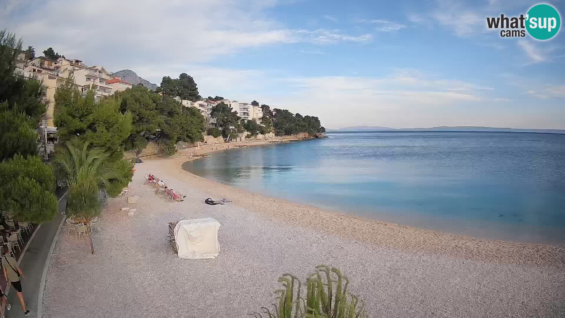 Webcam Lučica Beach Brela – Live View from the Adriatic Coast