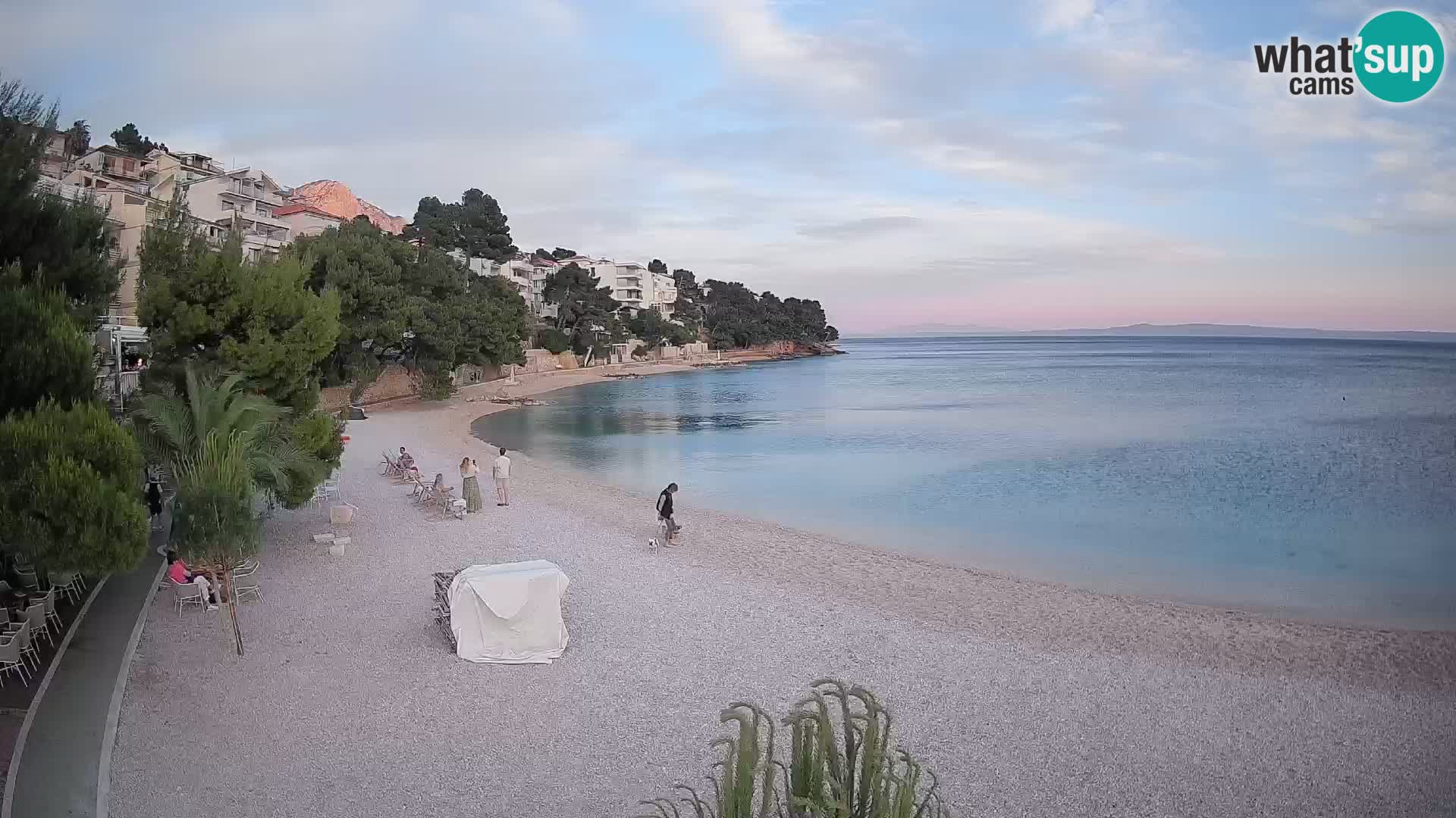 Webcam Lučica Beach Brela – Live View from the Adriatic Coast