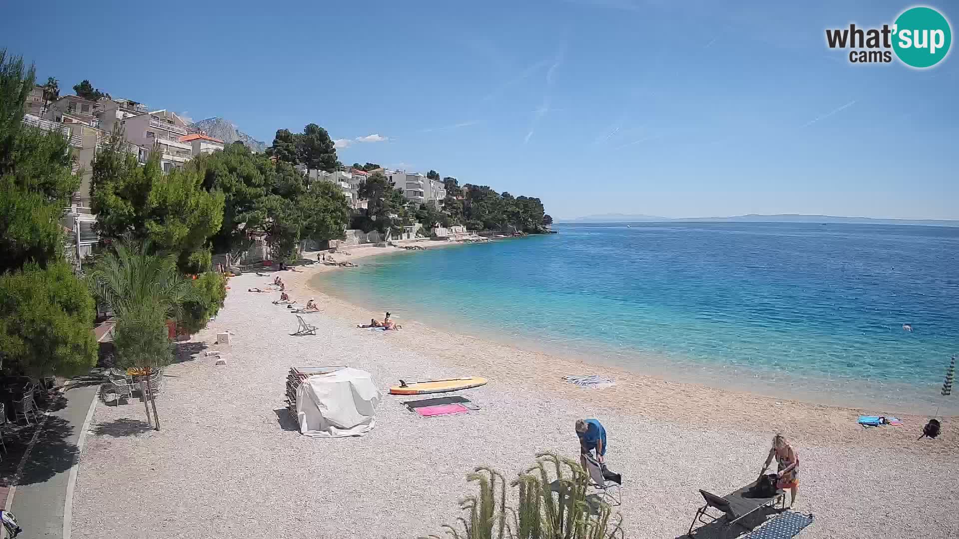 Webcam Lučica Beach Brela – Live View from the Adriatic Coast