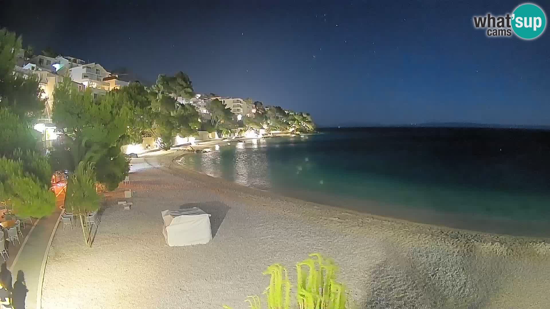 Webcam Lučica Beach Brela – Live View from the Adriatic Coast