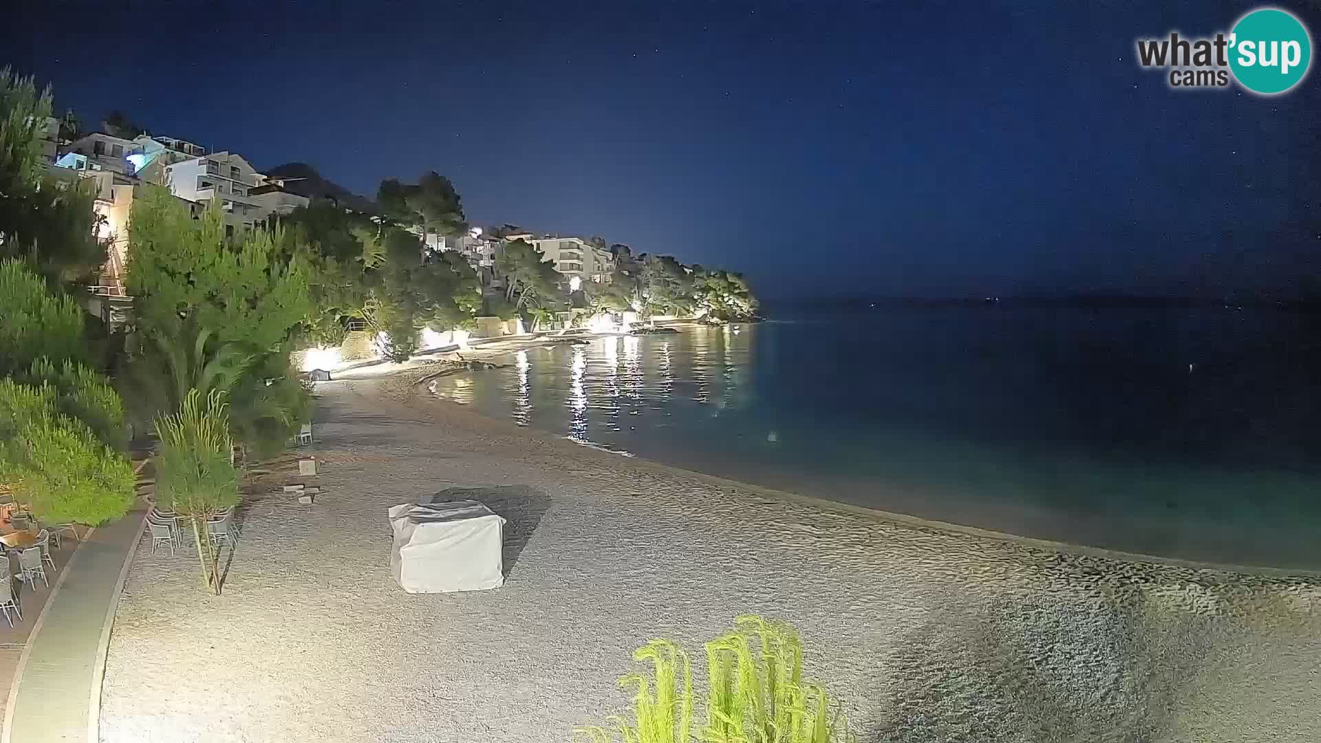 Webcam Lučica Beach Brela – Live View from the Adriatic Coast