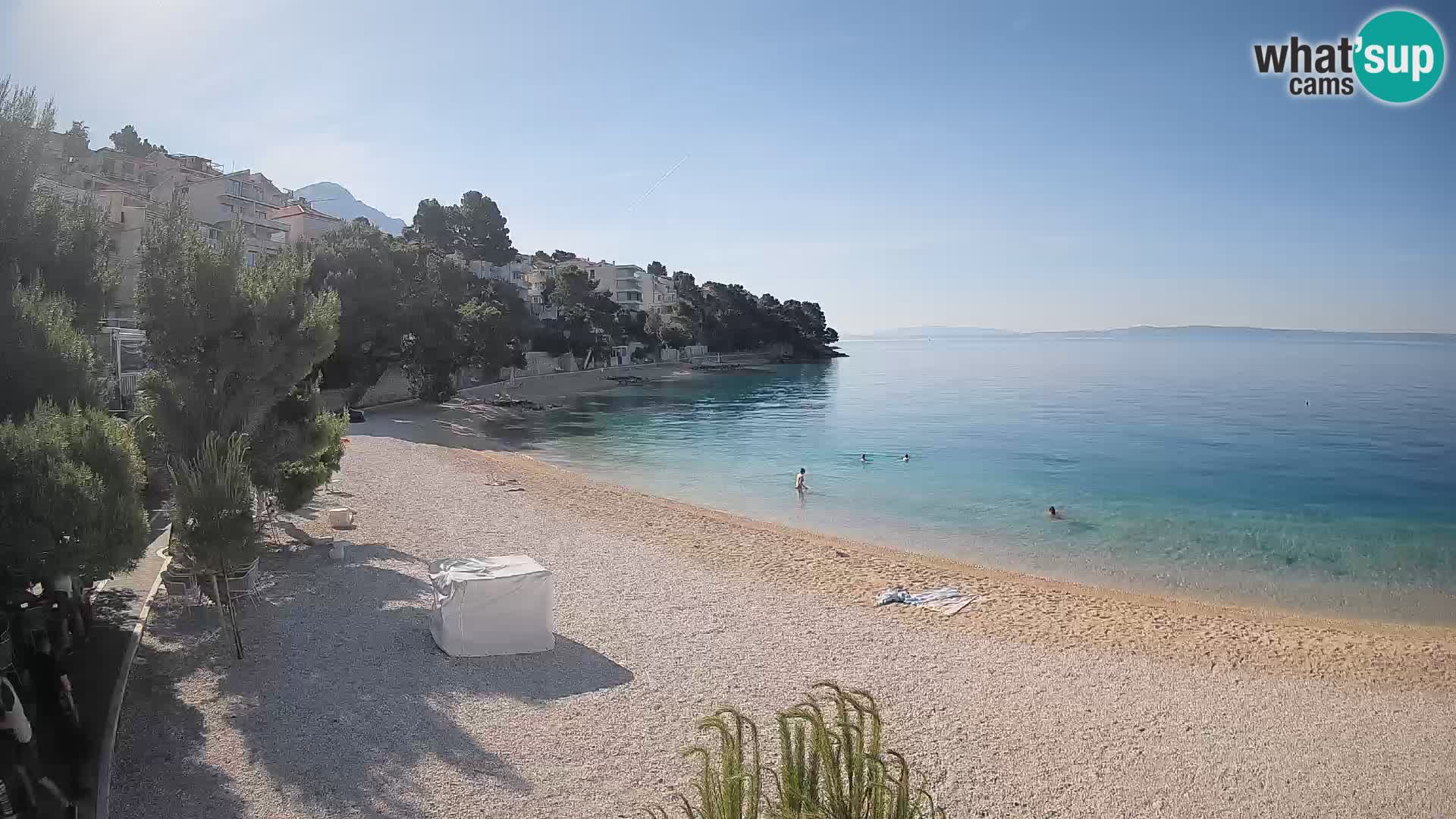 Webcam Lučica Beach Brela – Live View from the Adriatic Coast