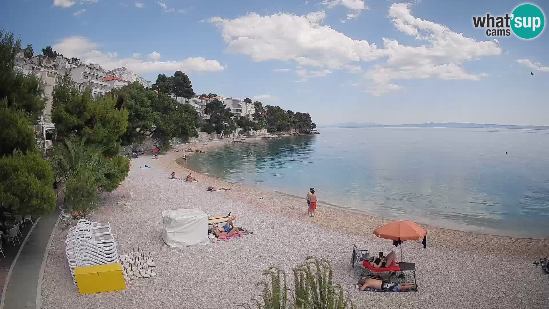 Webcam Lučica Beach Brela – Live View from the Adriatic Coast