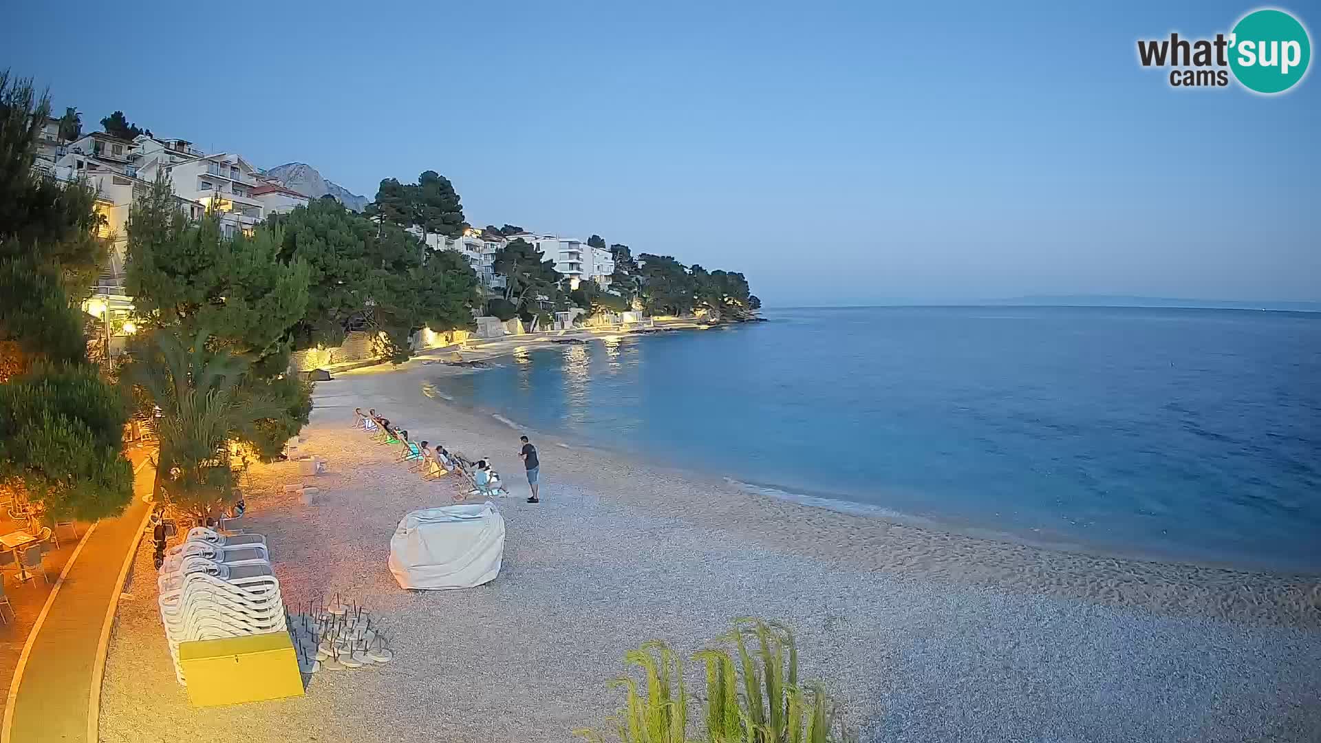 Webcam Lučica Beach Brela – Live View from the Adriatic Coast