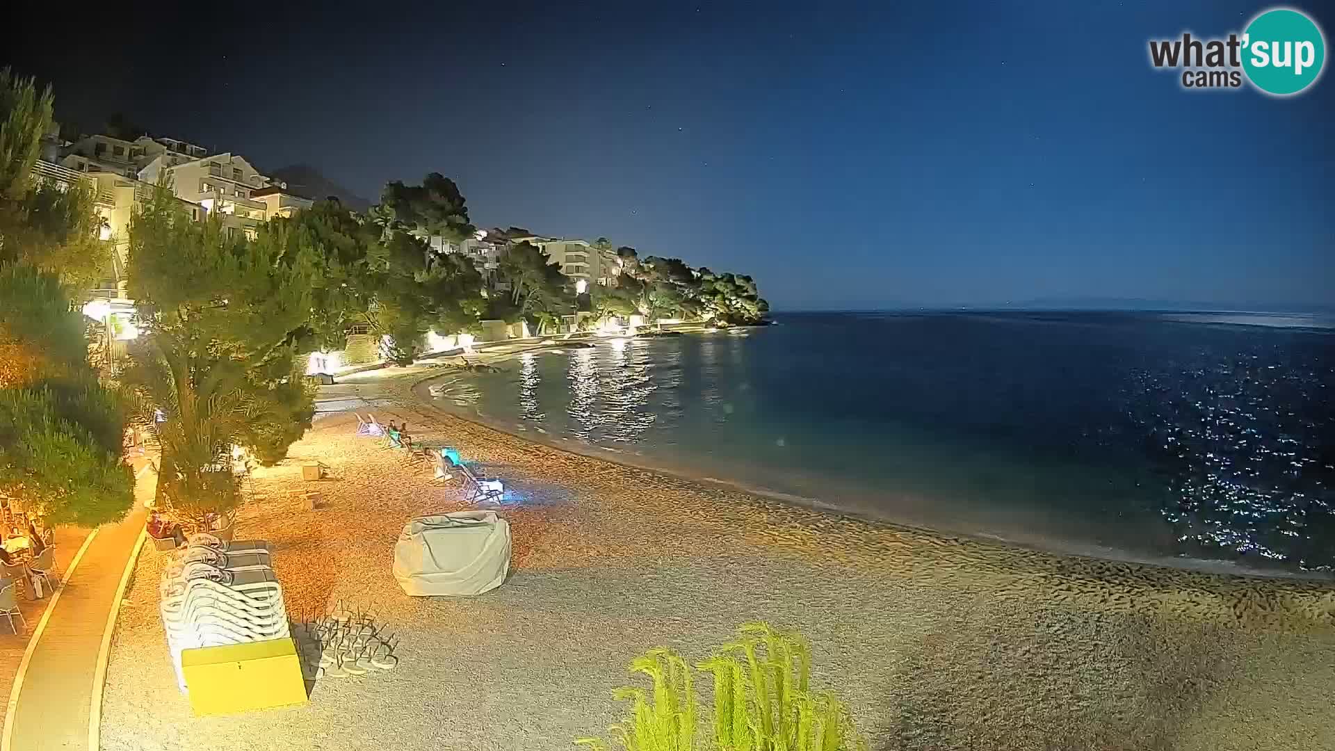 Webcam Lučica Beach Brela – Live View from the Adriatic Coast