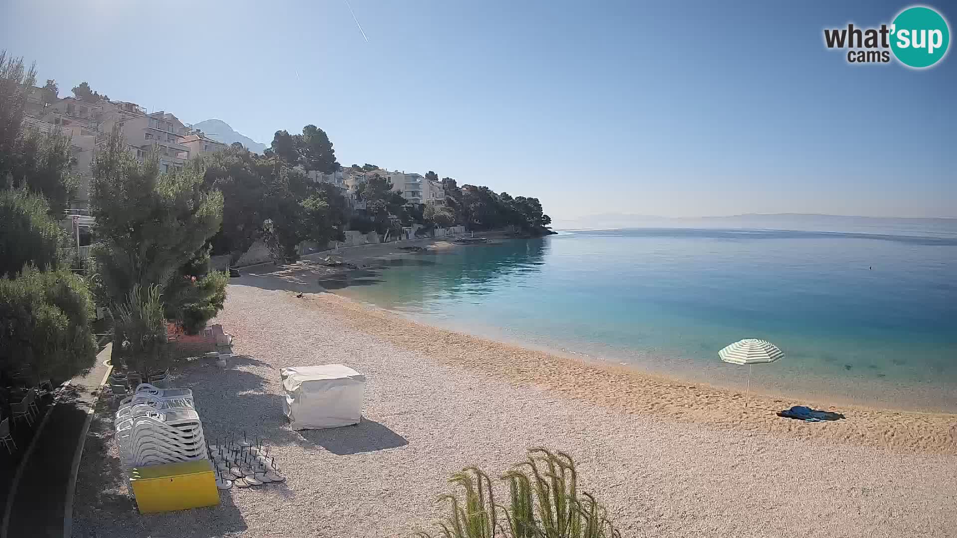 Webcam Lučica Beach Brela – Live View from the Adriatic Coast