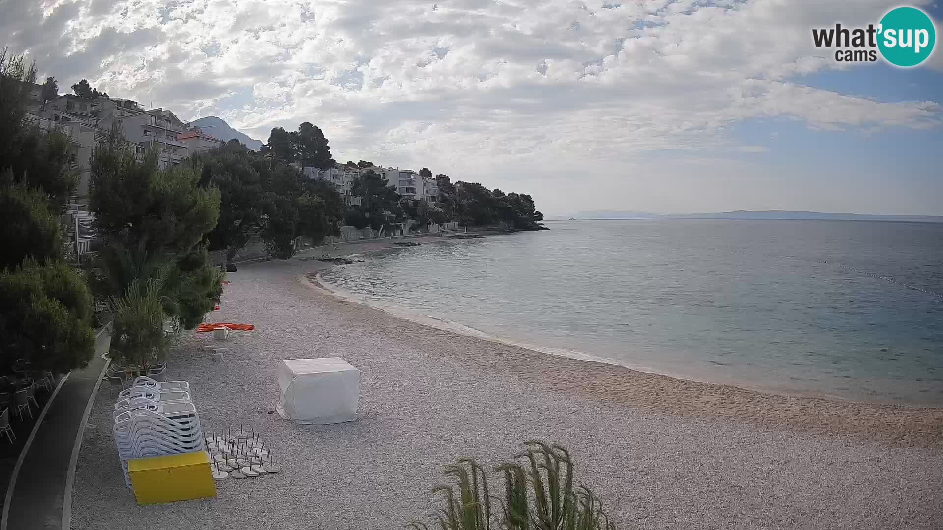 Webcam Lučica Beach Brela – Live View from the Adriatic Coast