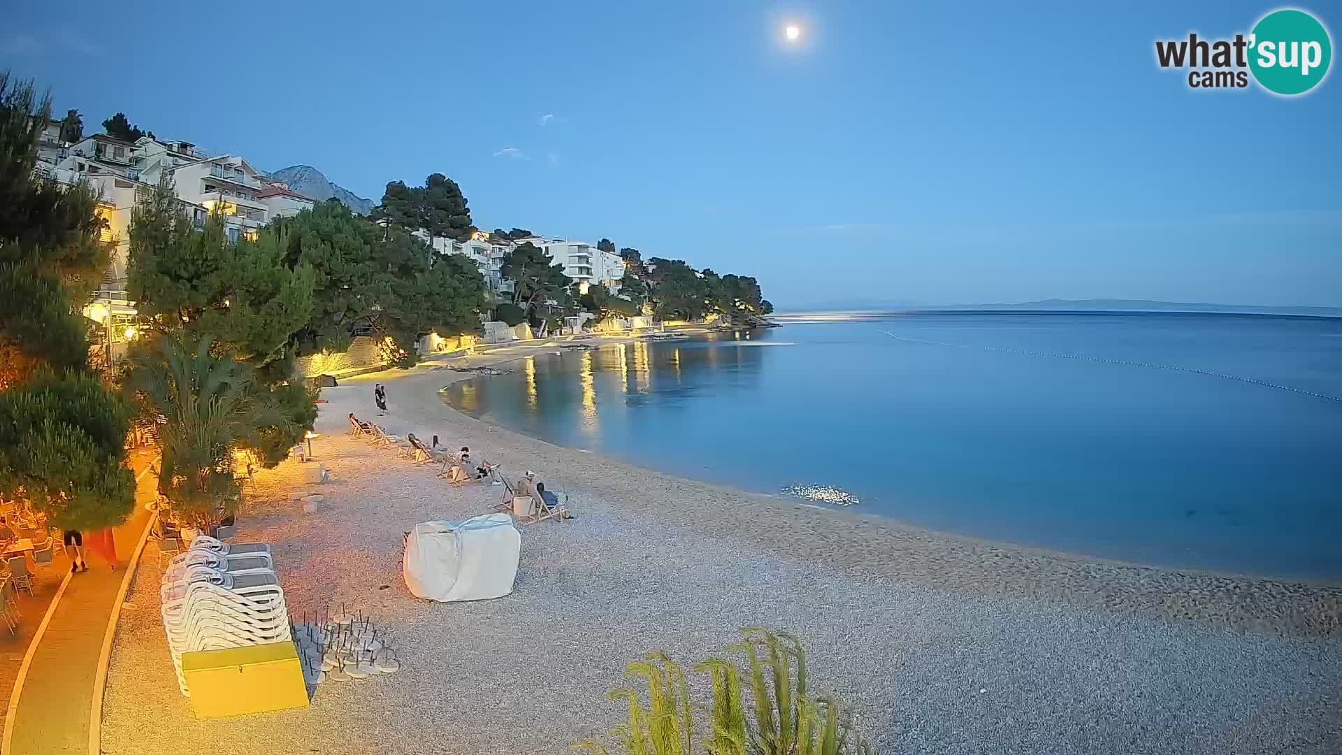 Webcam Lučica Beach Brela – Live View from the Adriatic Coast