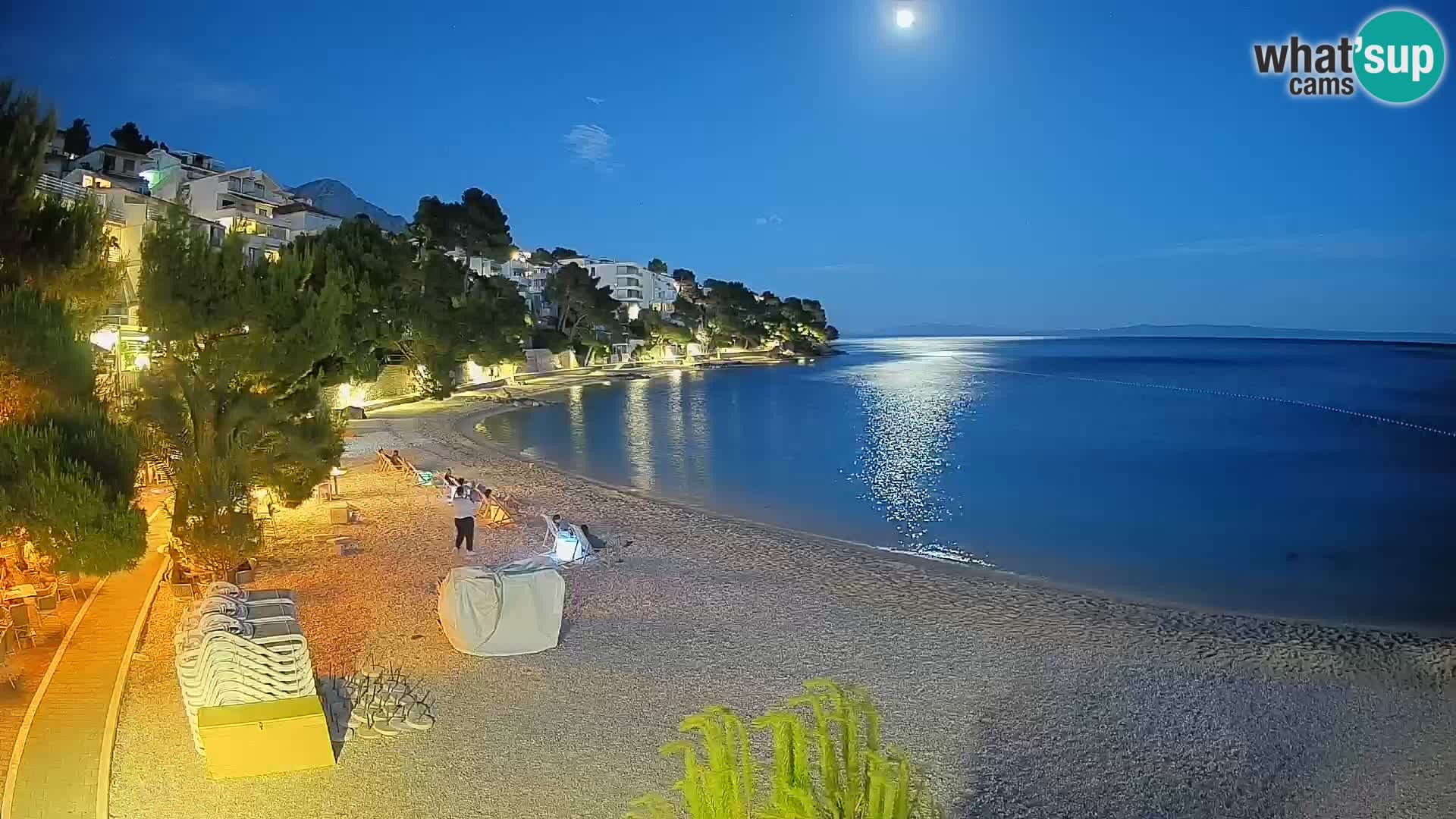 Webcam Lučica Beach Brela – Live View from the Adriatic Coast