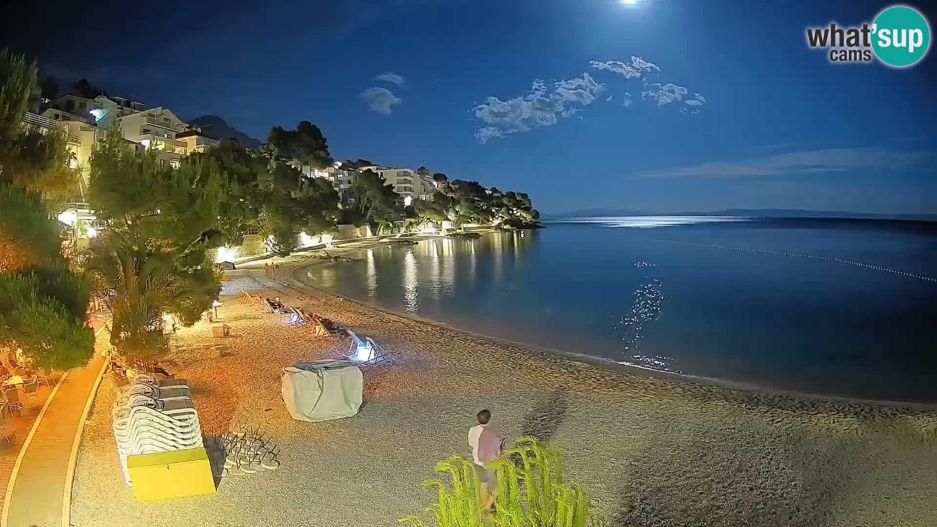 Webcam Lučica Beach Brela – Live View from the Adriatic Coast