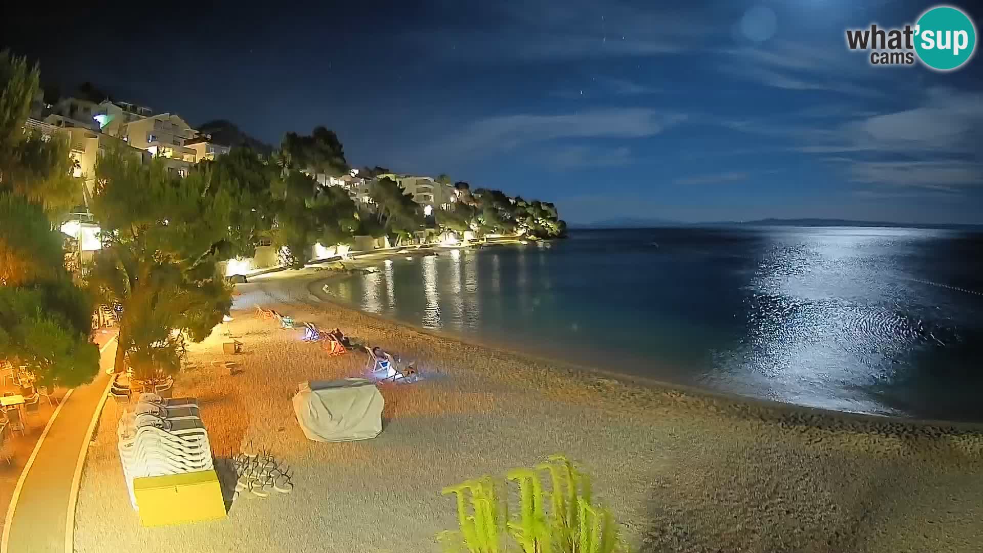 Webcam Lučica Beach Brela – Live View from the Adriatic Coast