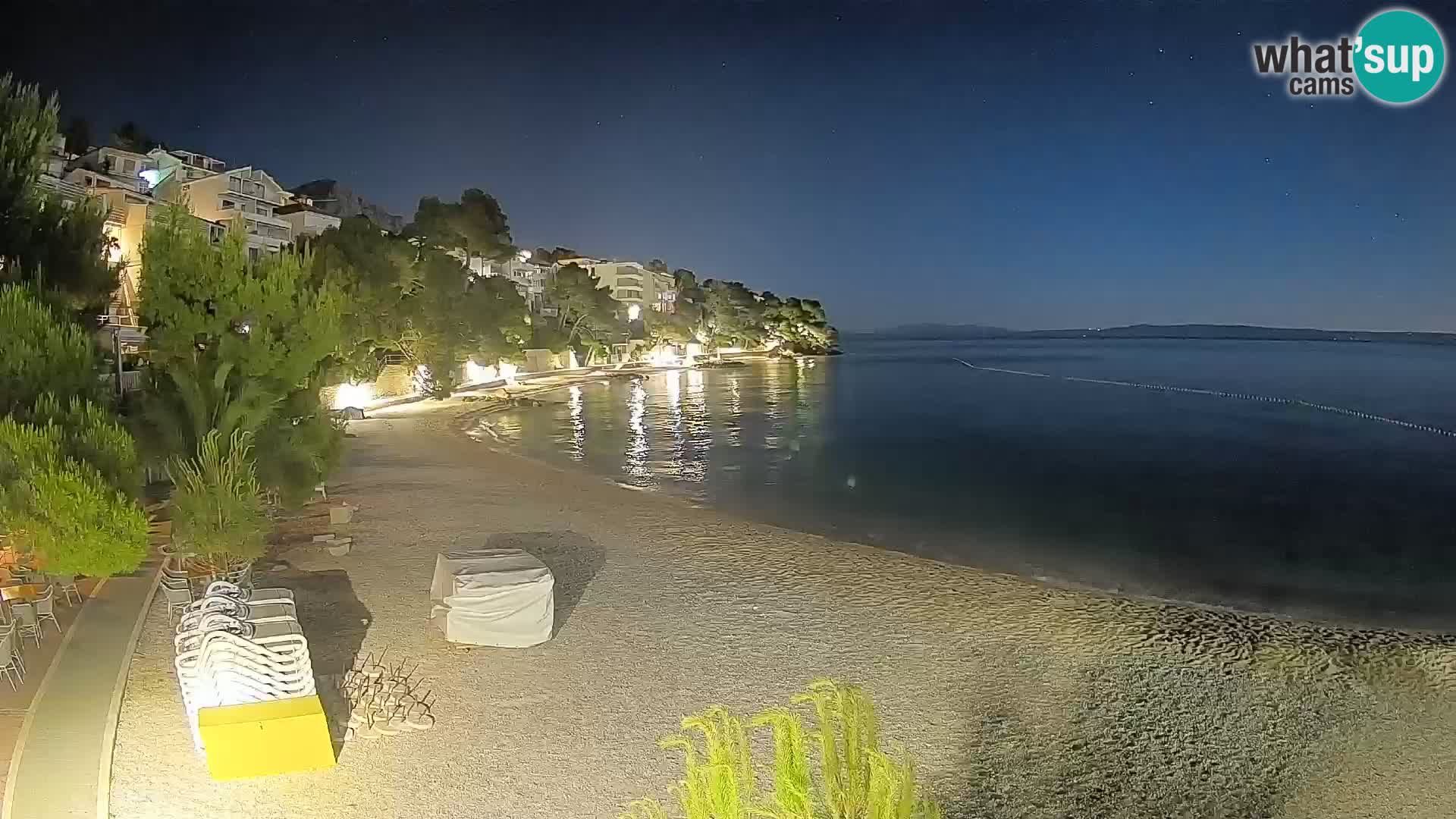 Webcam Lučica Beach Brela – Live View from the Adriatic Coast