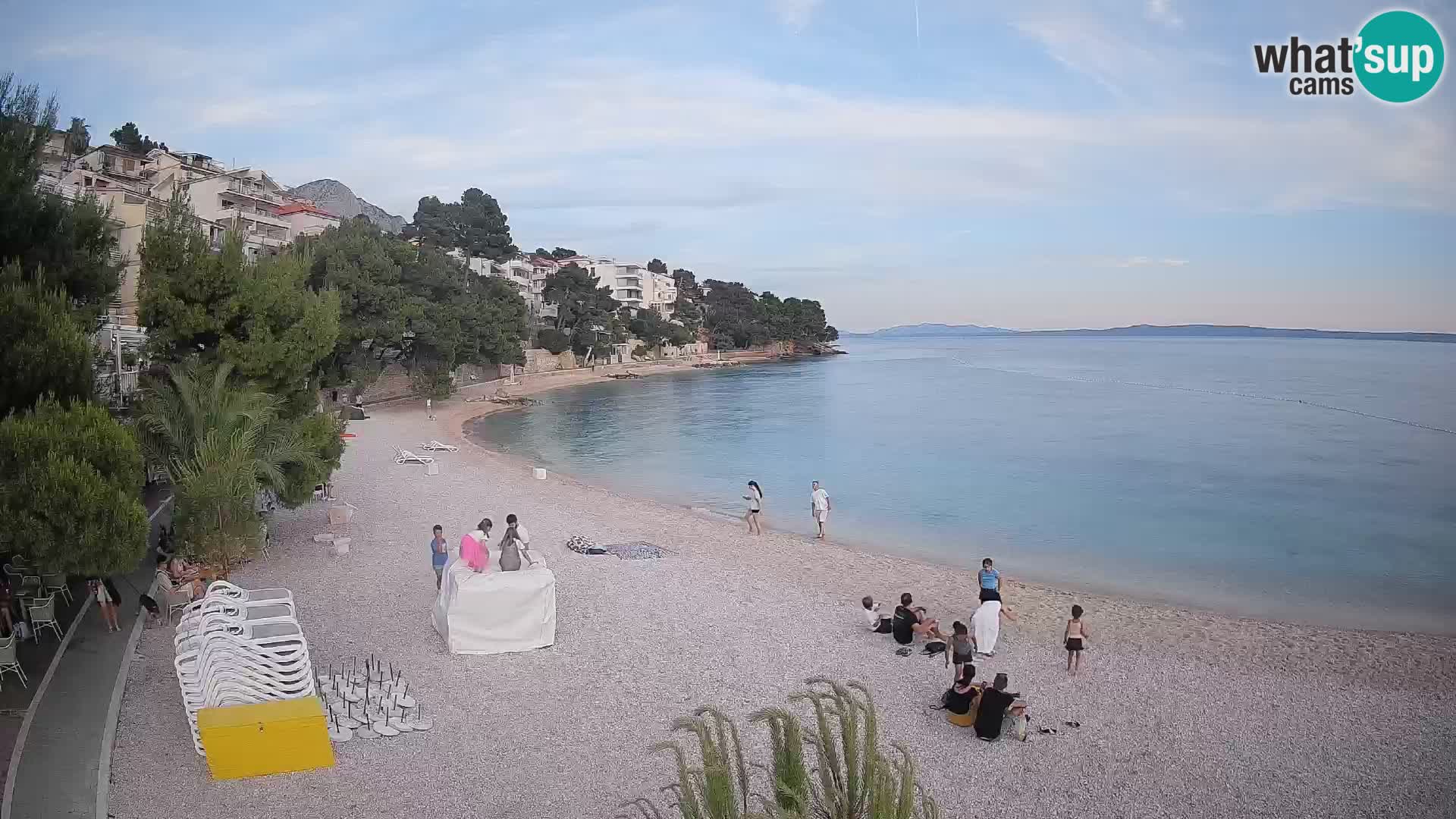 Webcam Lučica Beach Brela – Live View from the Adriatic Coast