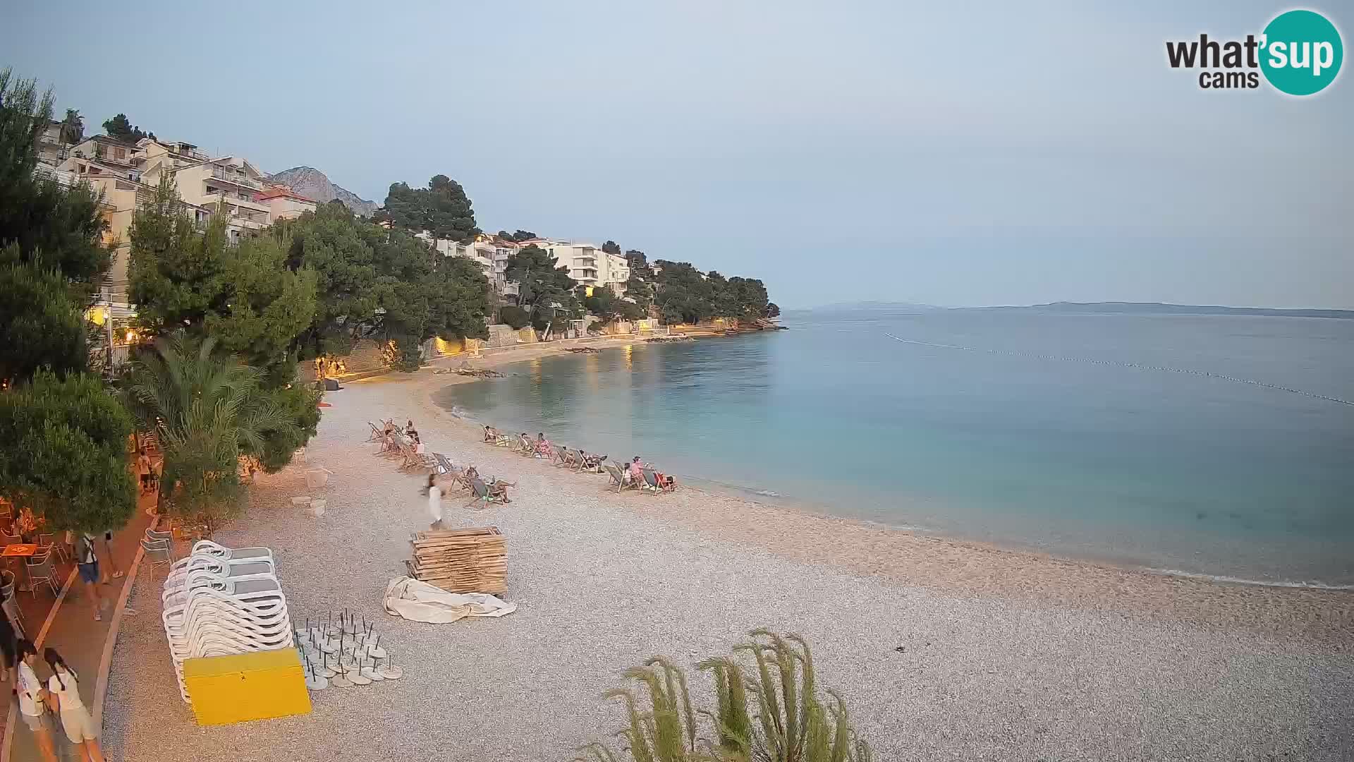 Webcam Lučica Beach Brela – Live View from the Adriatic Coast