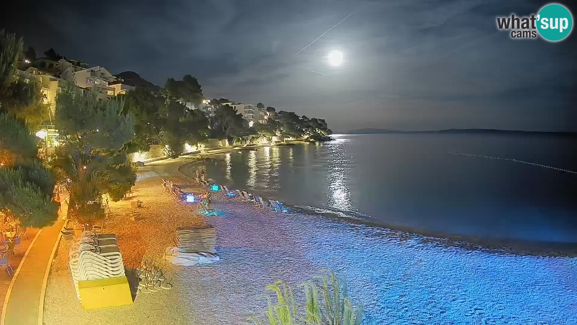 Webcam Lučica Beach Brela – Live View from the Adriatic Coast