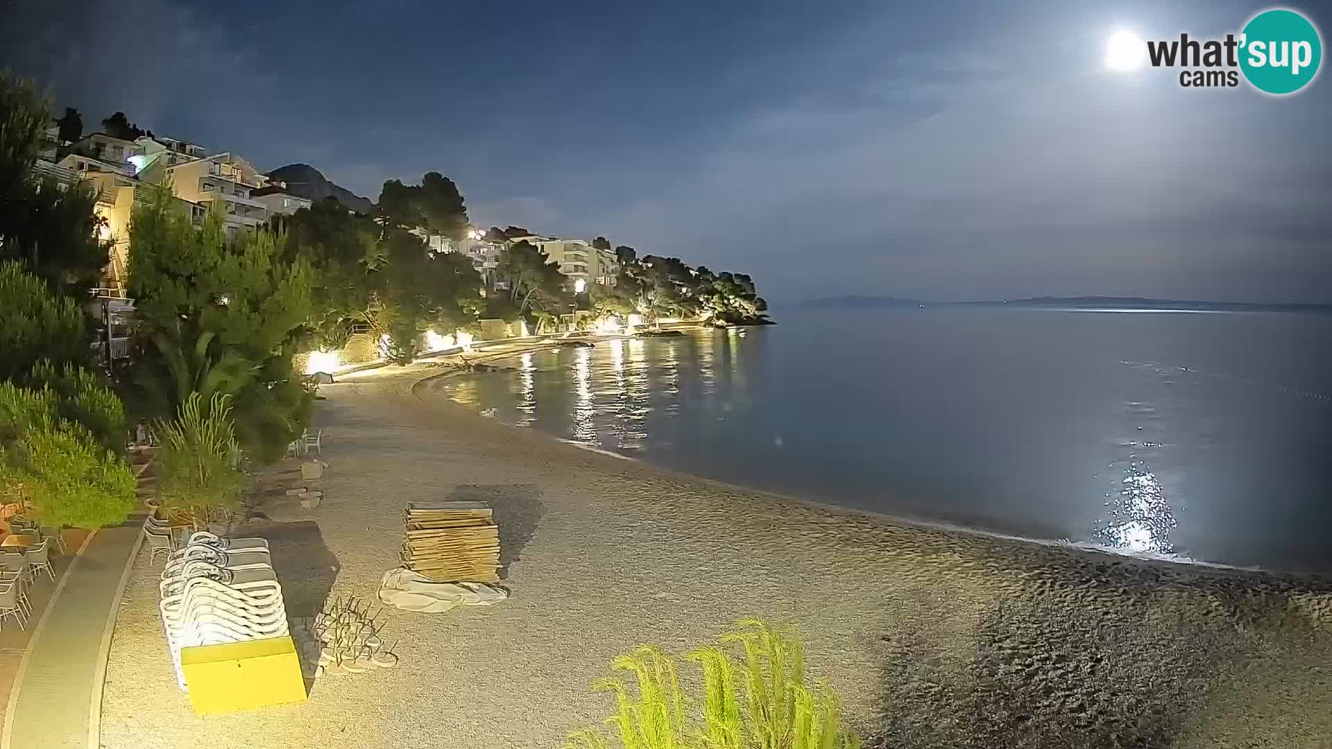 Webcam Lučica Beach Brela – Live View from the Adriatic Coast