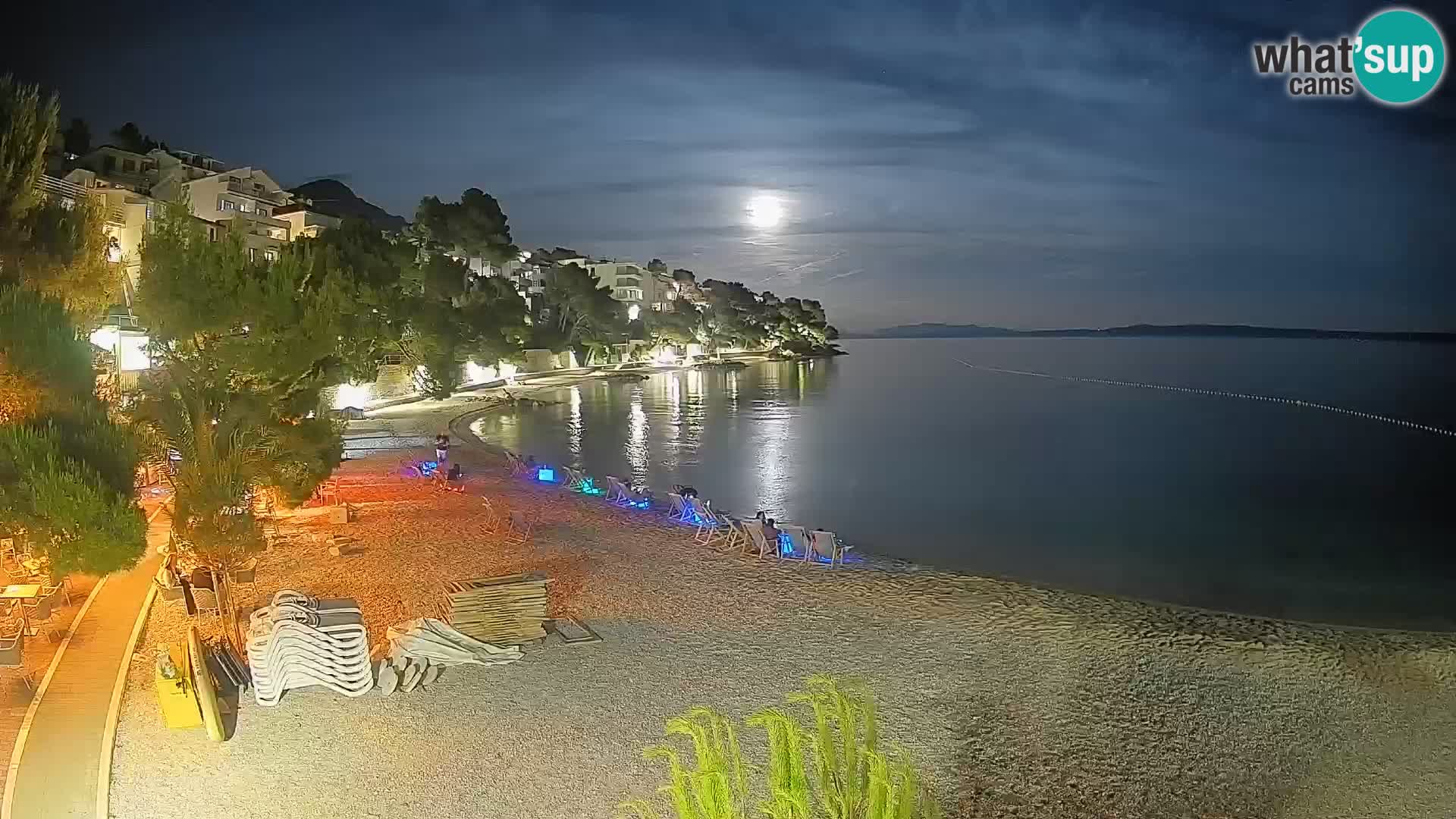Webcam Playa Lučica Brela – Vista en directo de la costa adriática