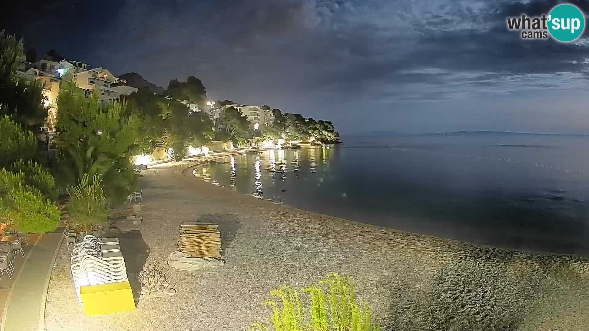 Webcam Lučica Beach Brela – Live View from the Adriatic Coast