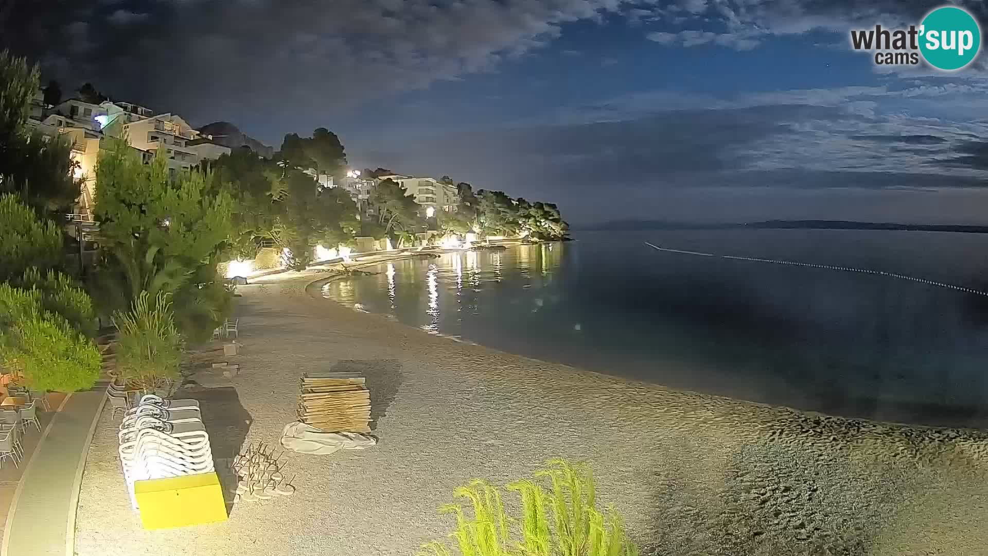 Webcam Lučica Beach Brela – Live View from the Adriatic Coast