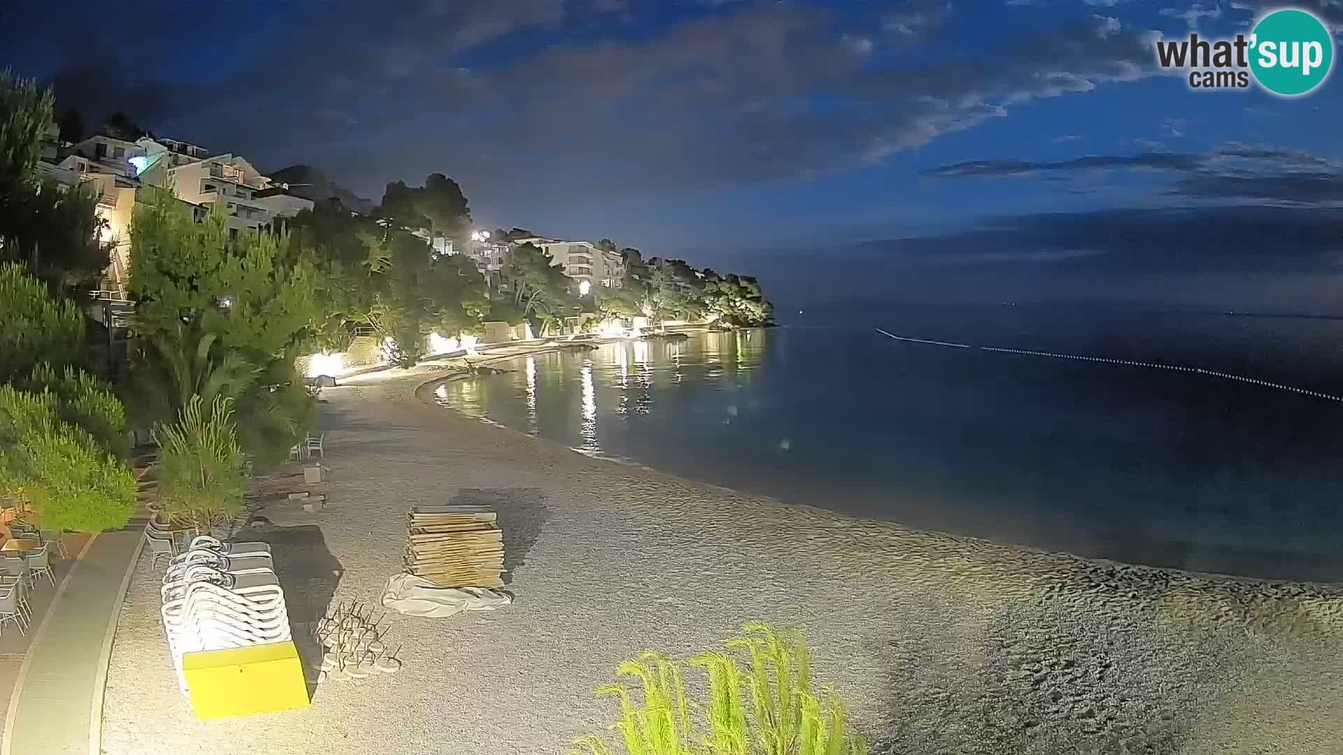 Webcam Lučica Beach Brela – Live View from the Adriatic Coast