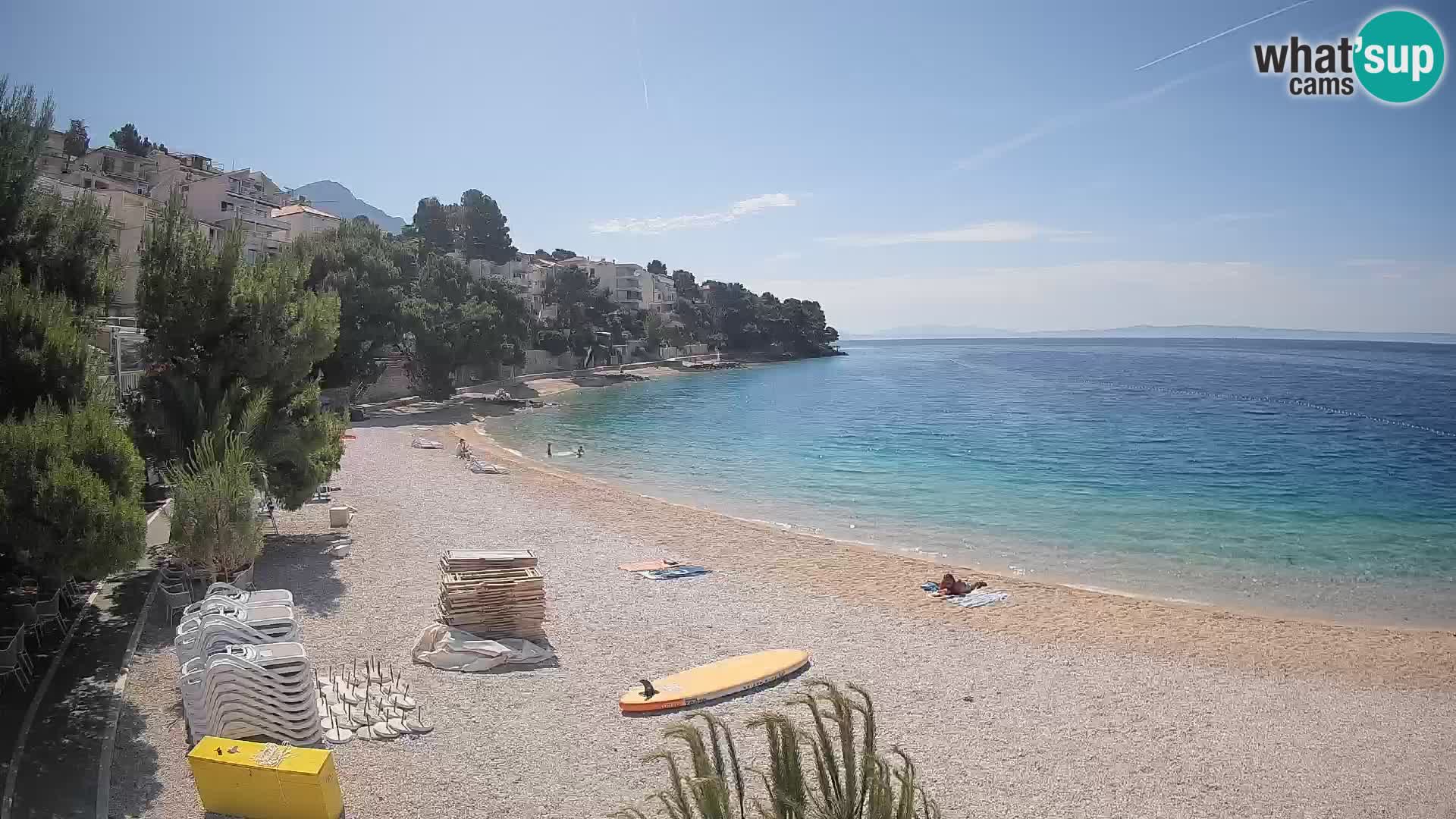 Webcam Lučica Beach Brela – Live View from the Adriatic Coast