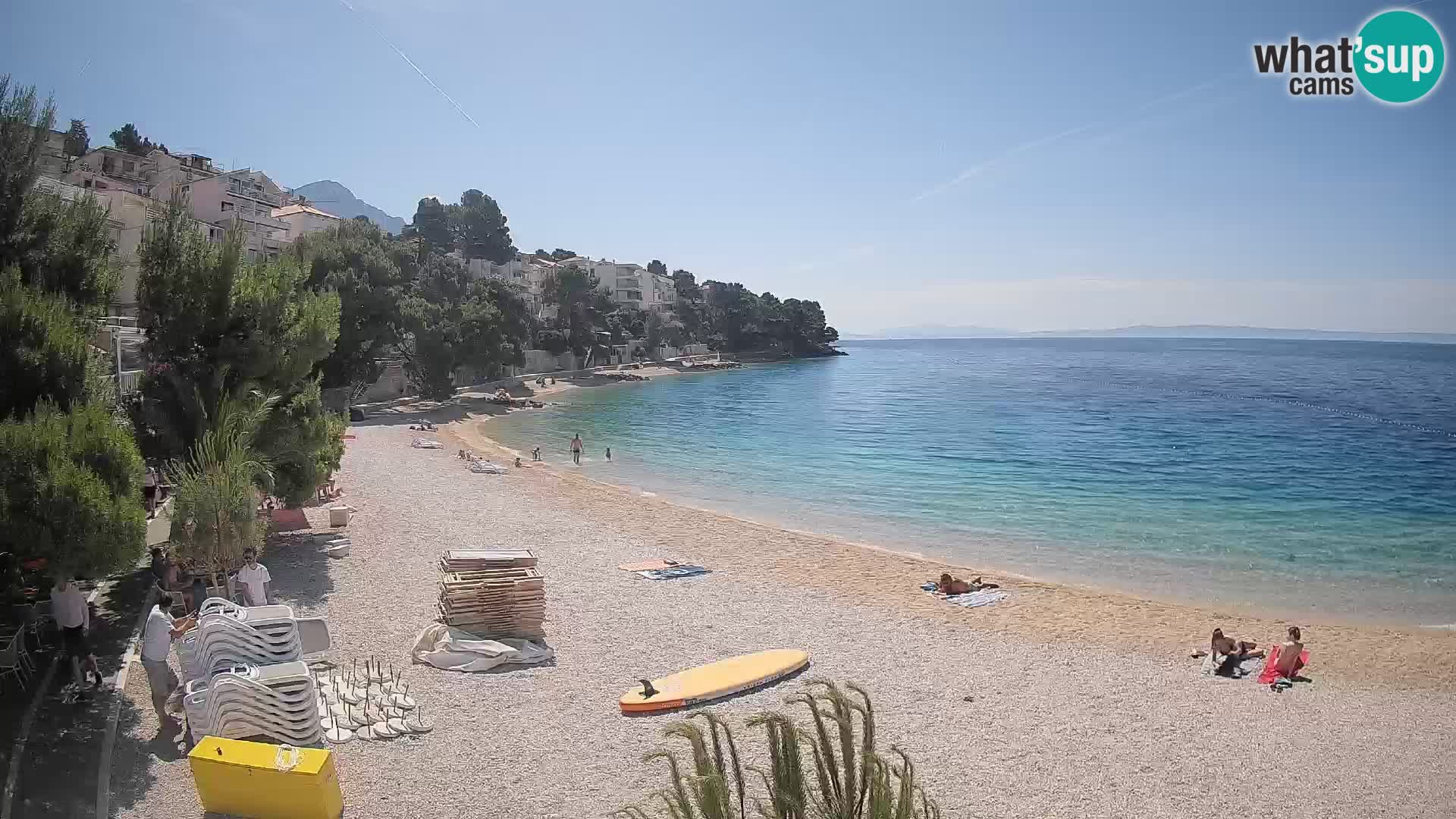 Webcam Lučica Beach Brela – Live View from the Adriatic Coast