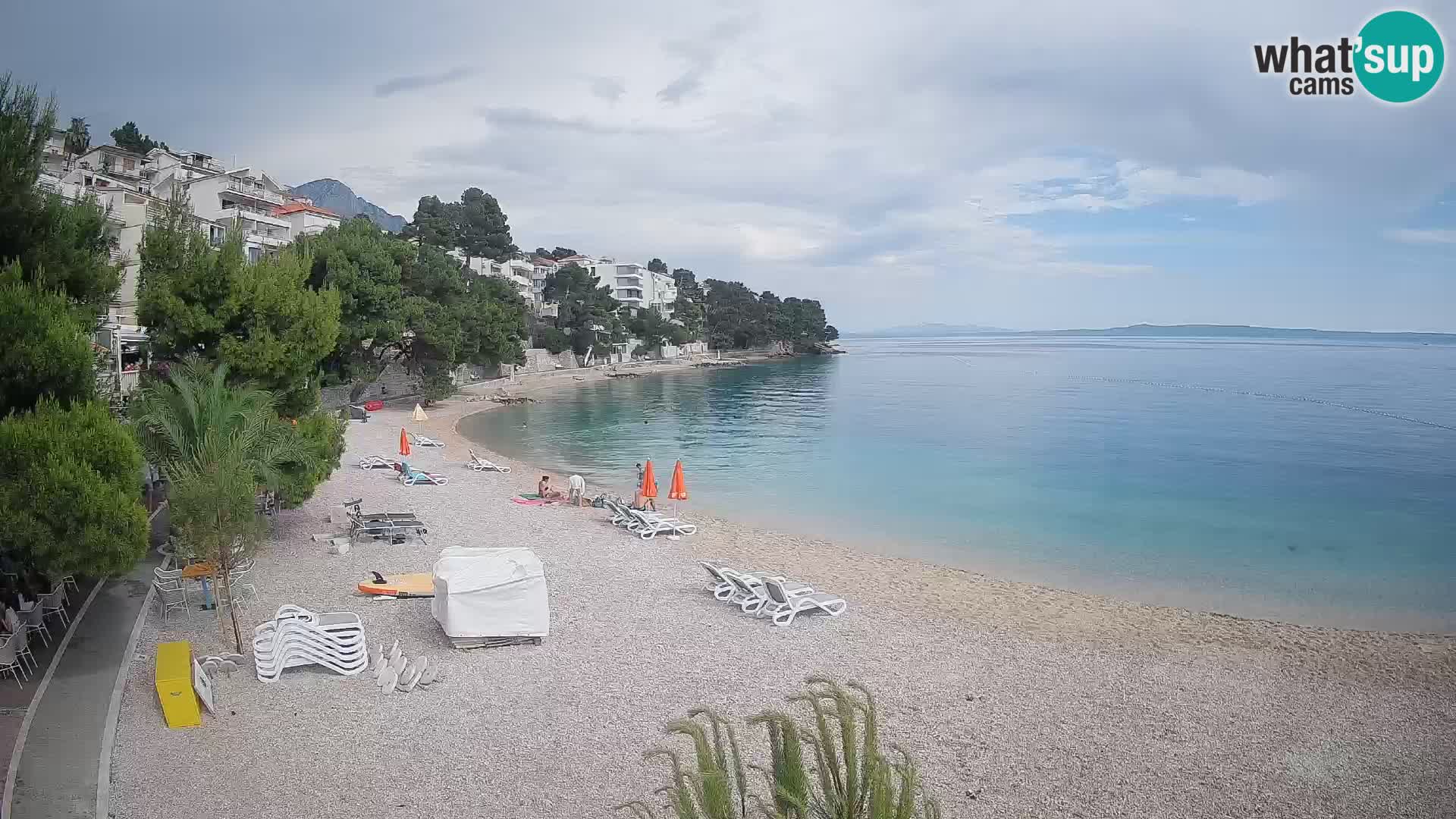Webcam Lučica Beach Brela – Live View from the Adriatic Coast