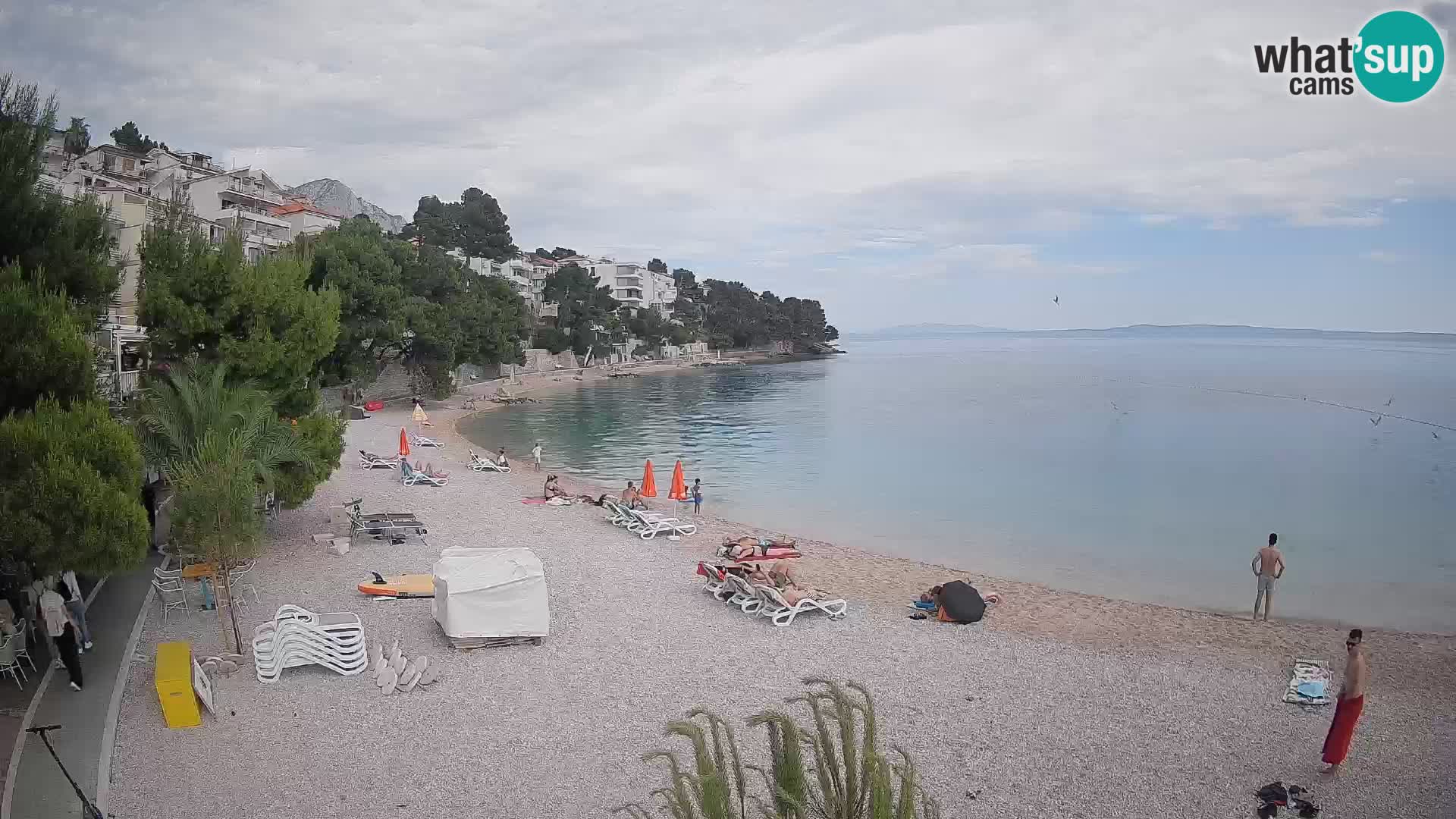 Webcam Lučica Beach Brela – Live View from the Adriatic Coast
