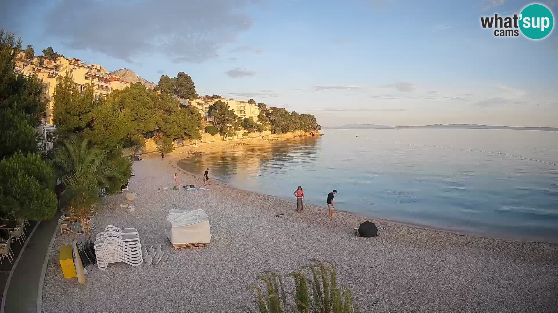Webcam Lučica Beach Brela – Live View from the Adriatic Coast