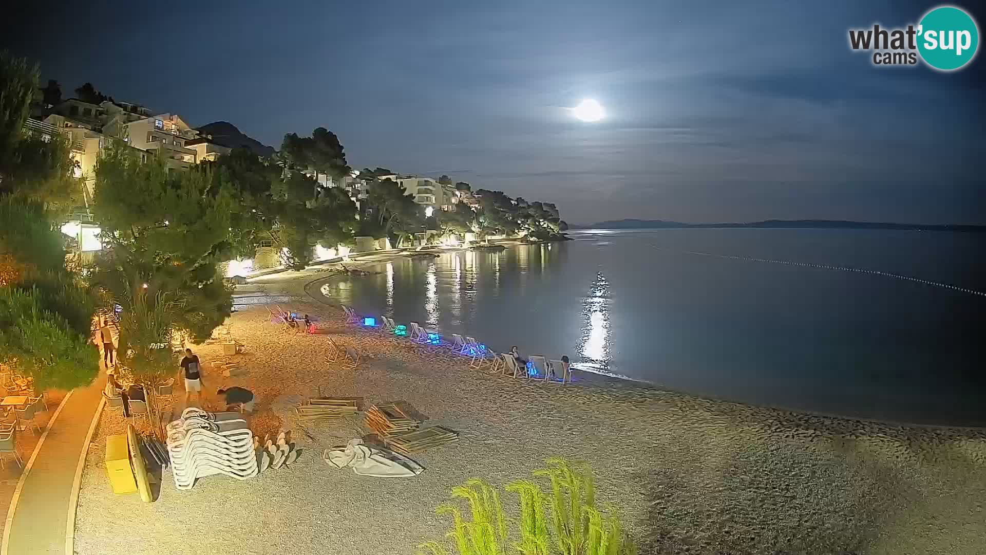 Webcam Lučica Beach Brela – Live View from the Adriatic Coast