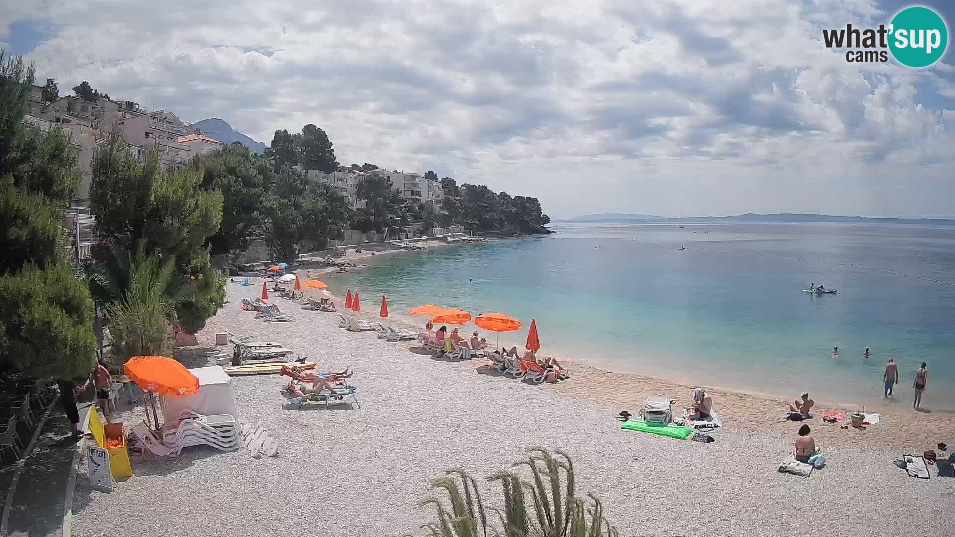 Webcam Lučica Beach Brela – Live View from the Adriatic Coast