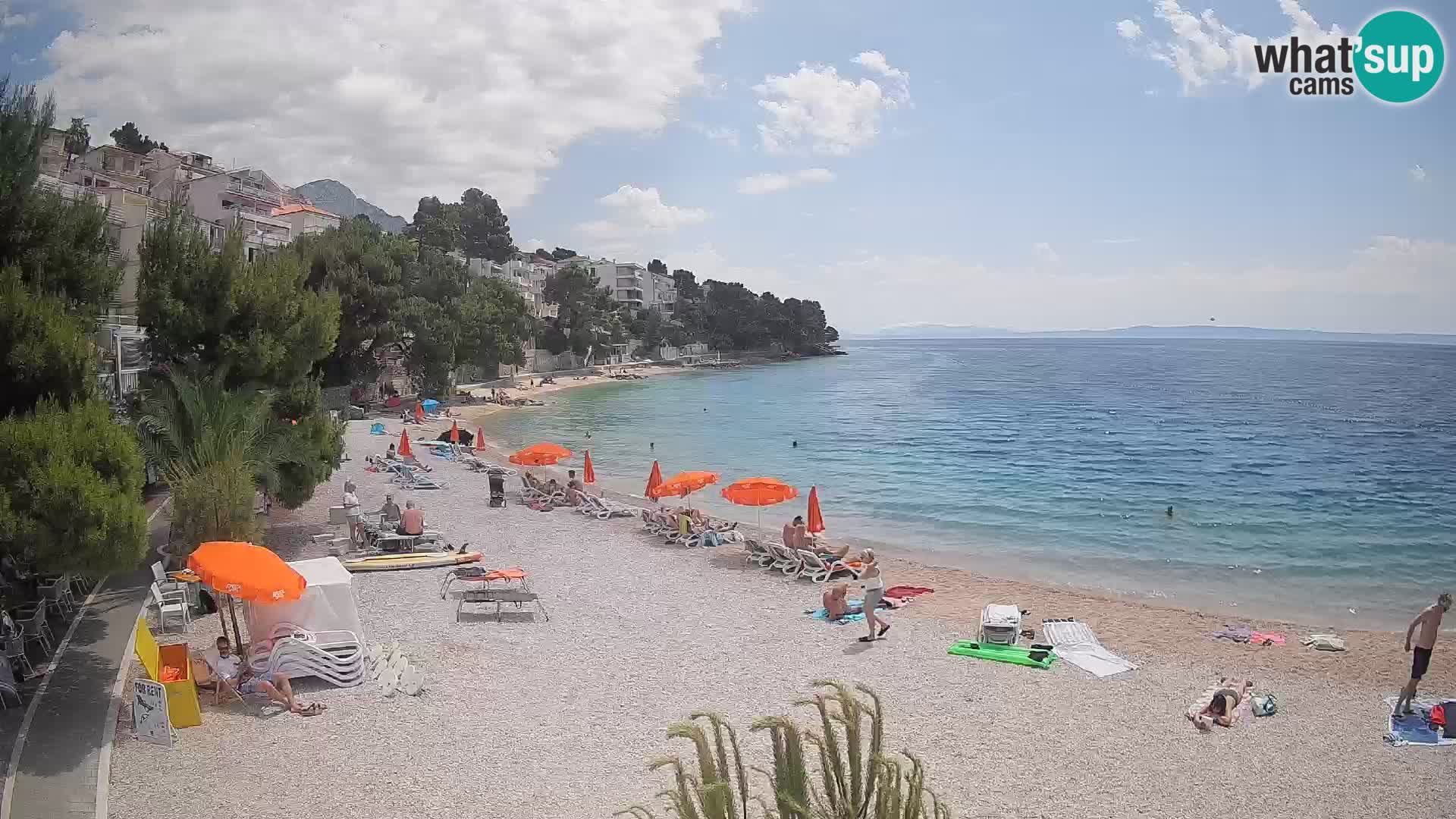 Webcam Lučica Beach Brela – Live View from the Adriatic Coast