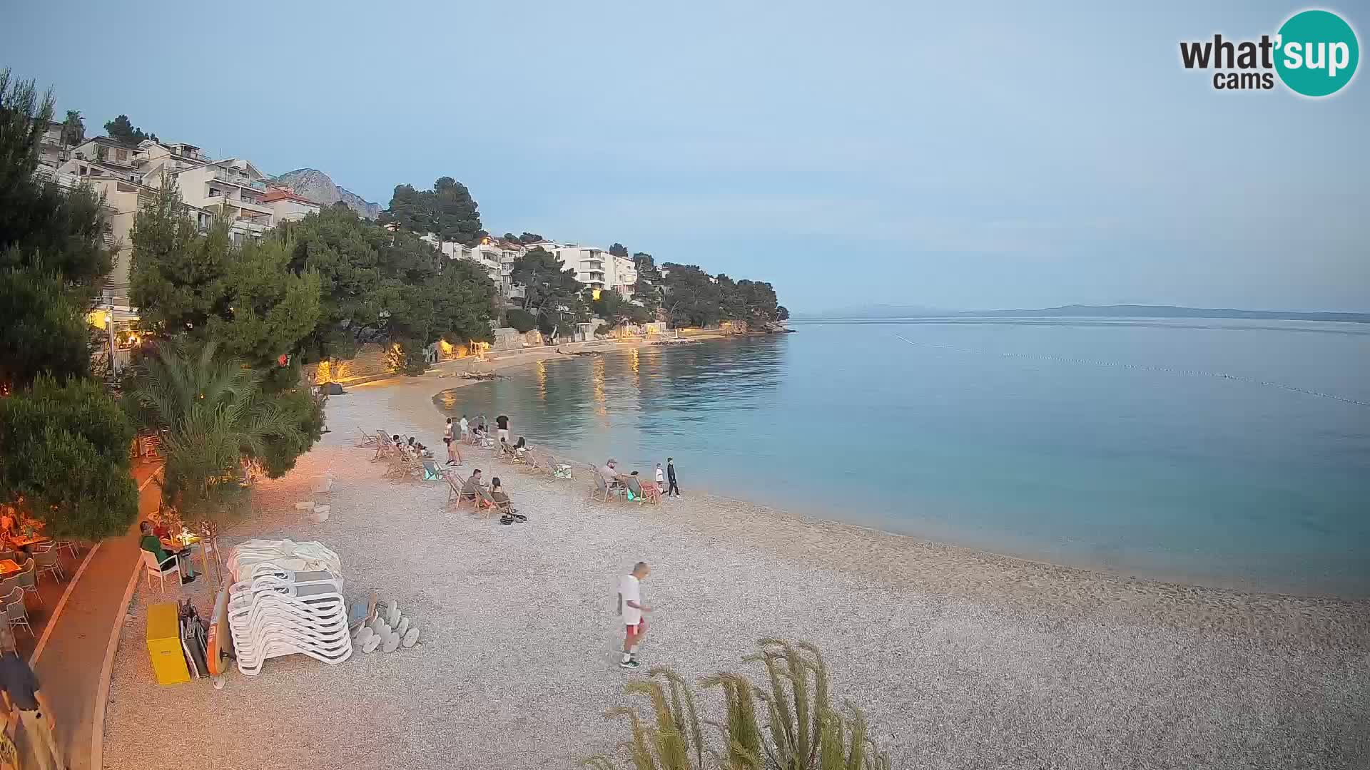 Webcam Lučica Beach Brela – Live View from the Adriatic Coast